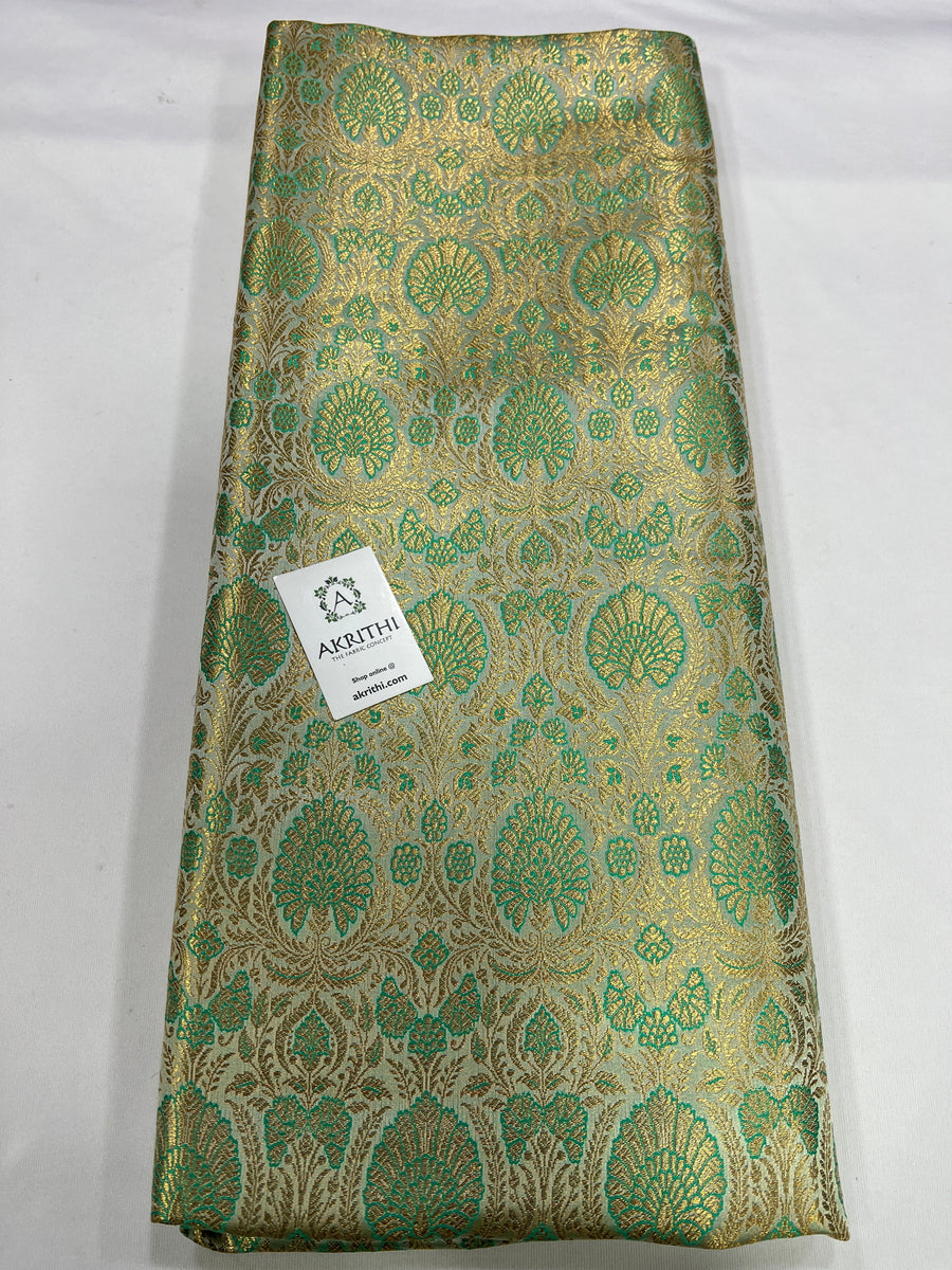 Handloom Banarasi brocade fabric 70 cms cut
