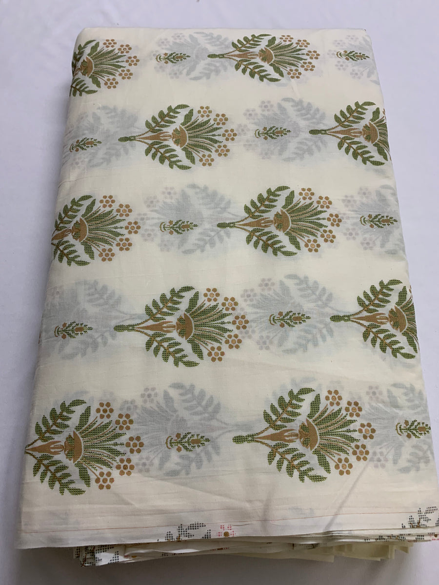 Printed pure cotton fabric