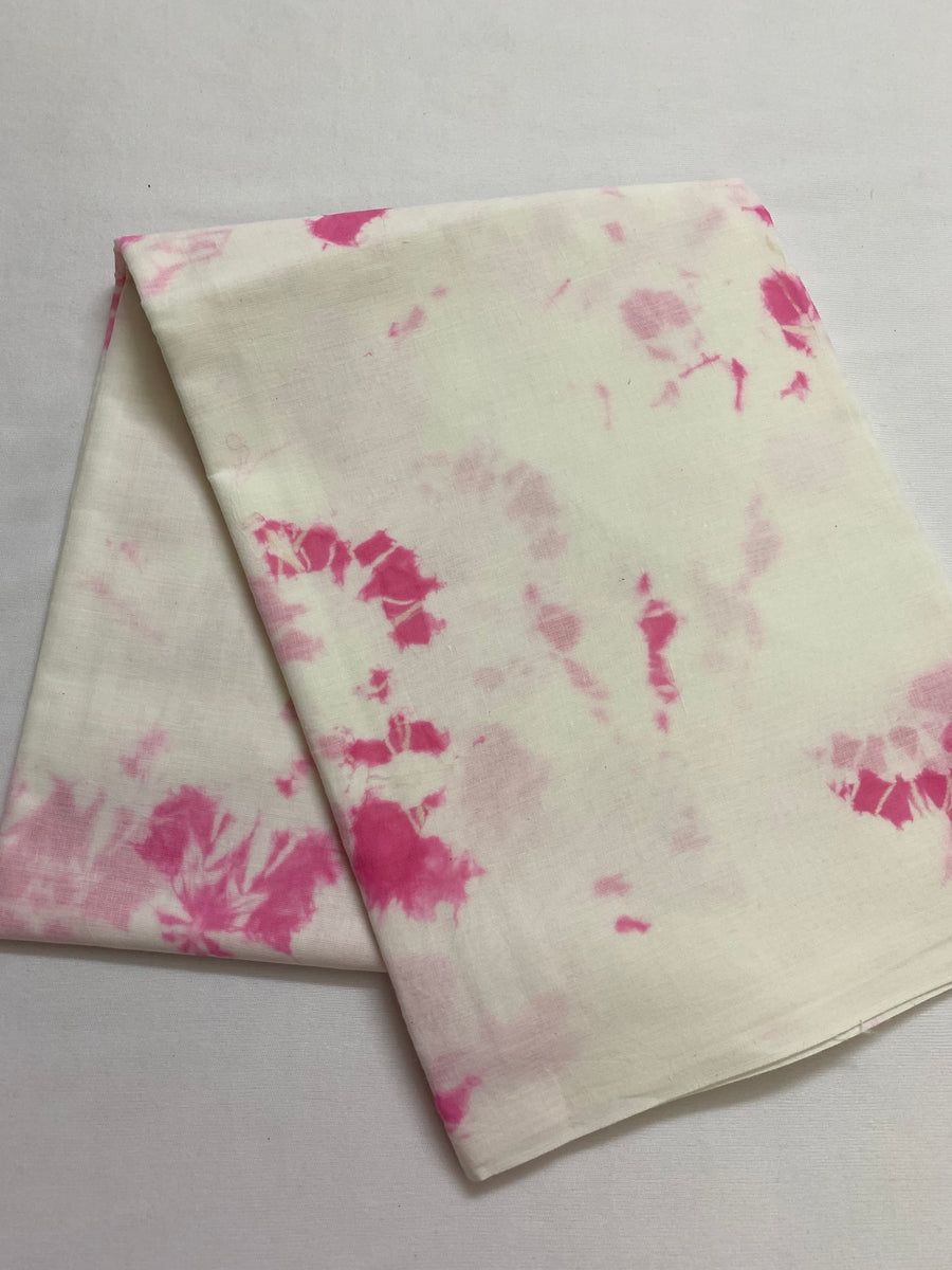 Tie and dye mul cotton fabric