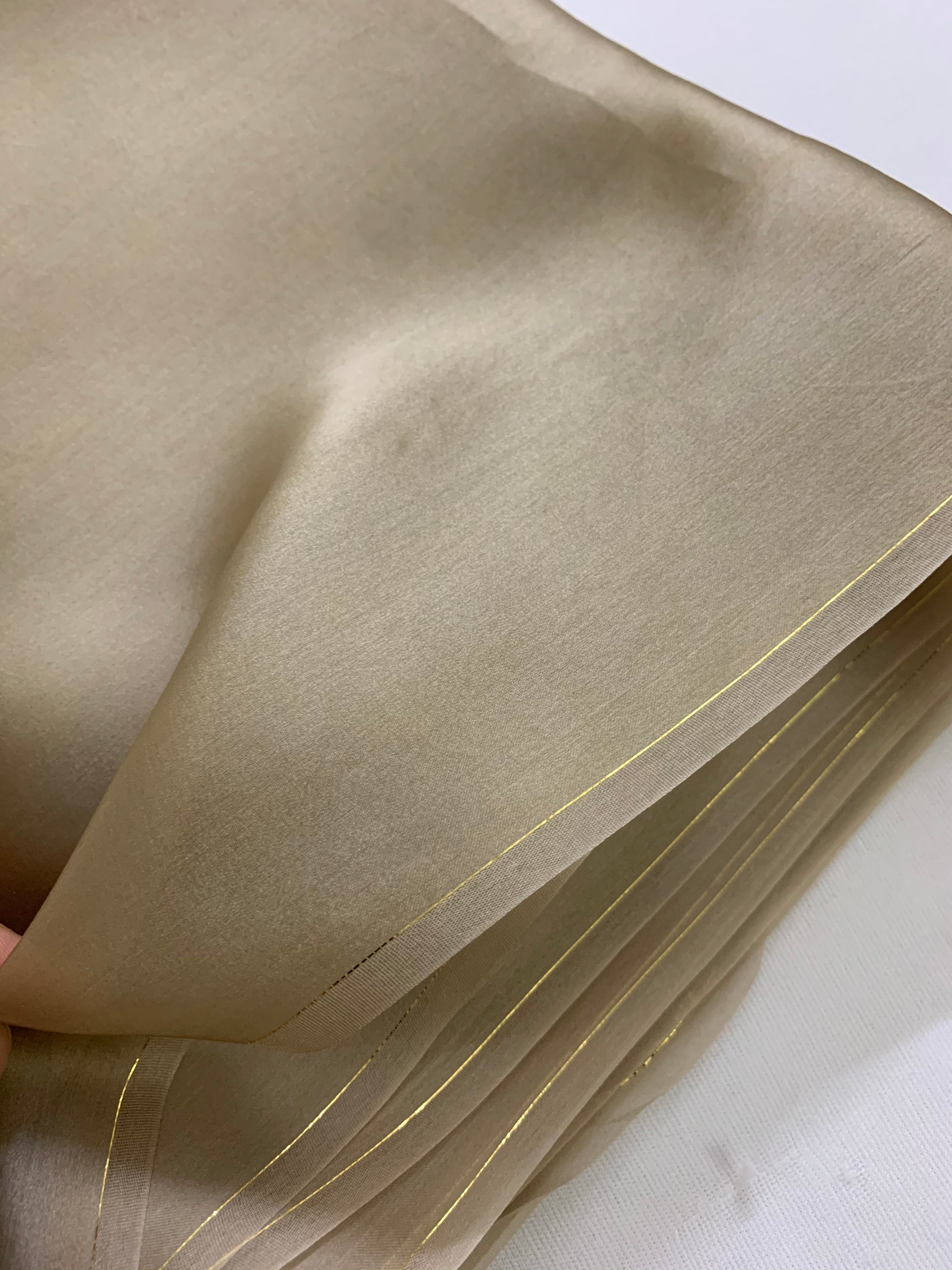 PURE SILK SATIN ORGANZA FABRIC