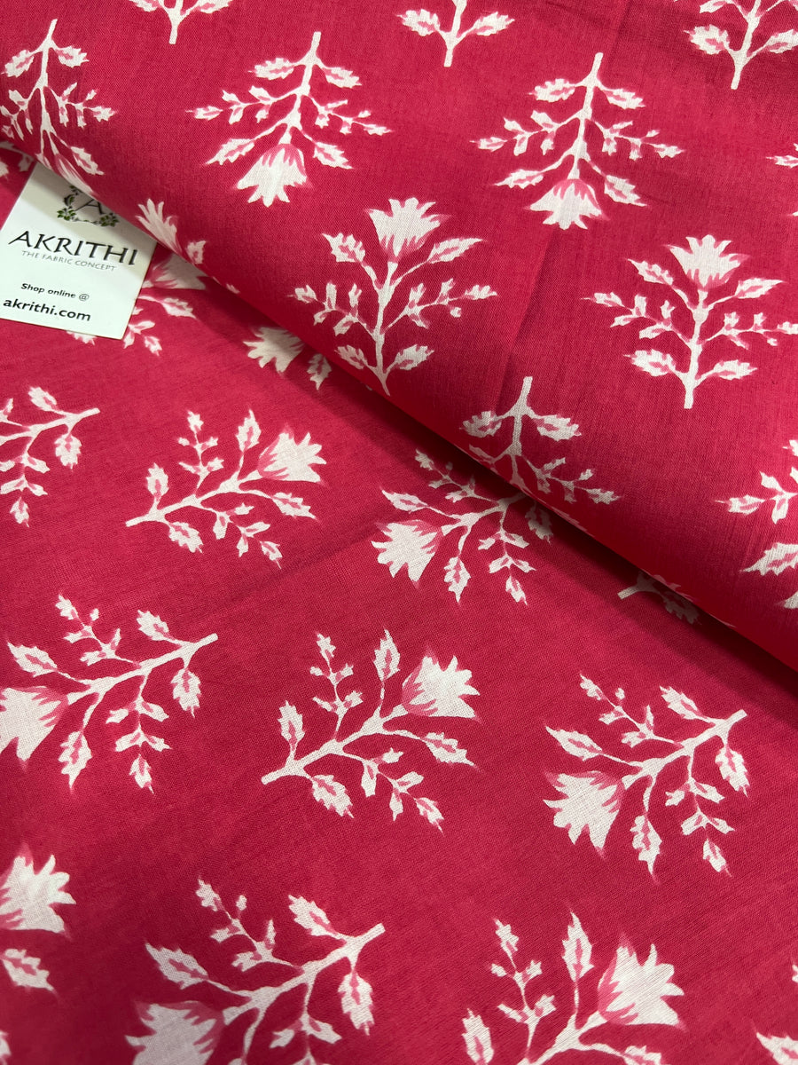 Printed pure cotton fabric