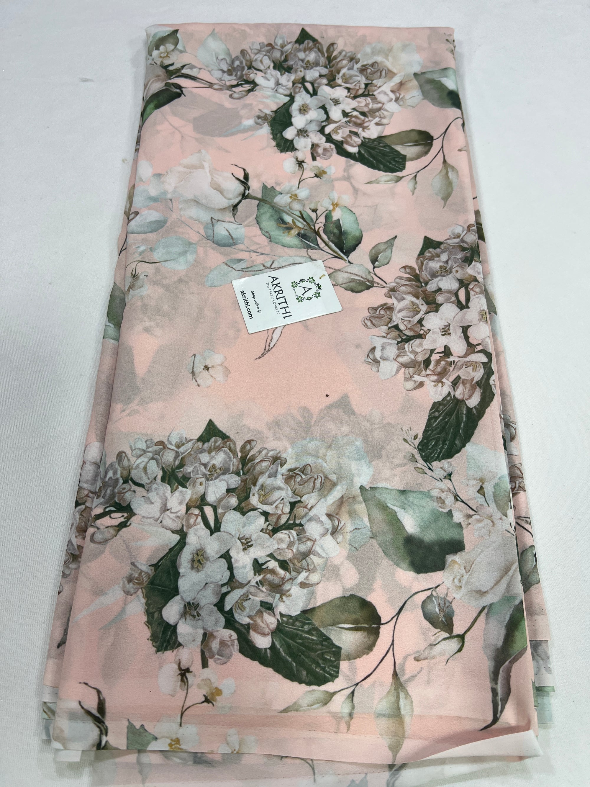 Digital floral printed georgette fabric