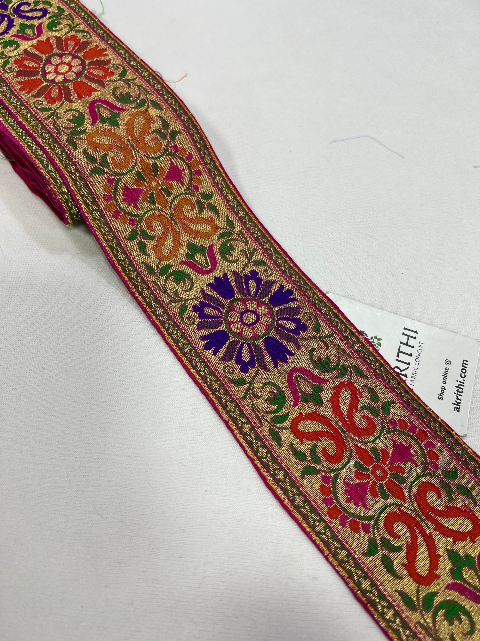 Handloom Banarasi lace 9 metres roll