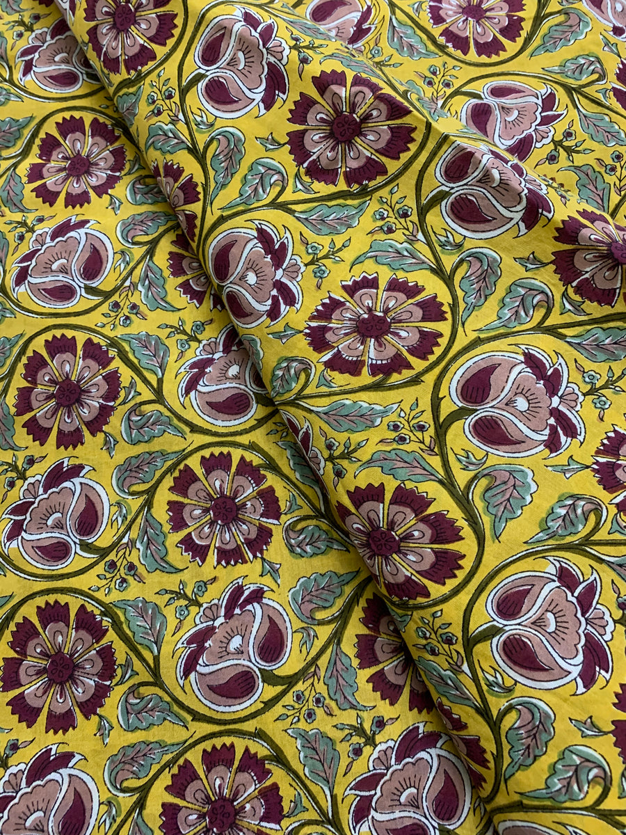 Printed muslin fabric