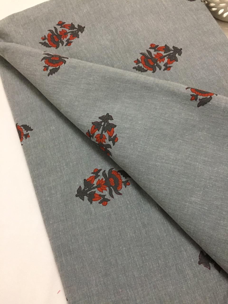 Block Printed cotton fabric