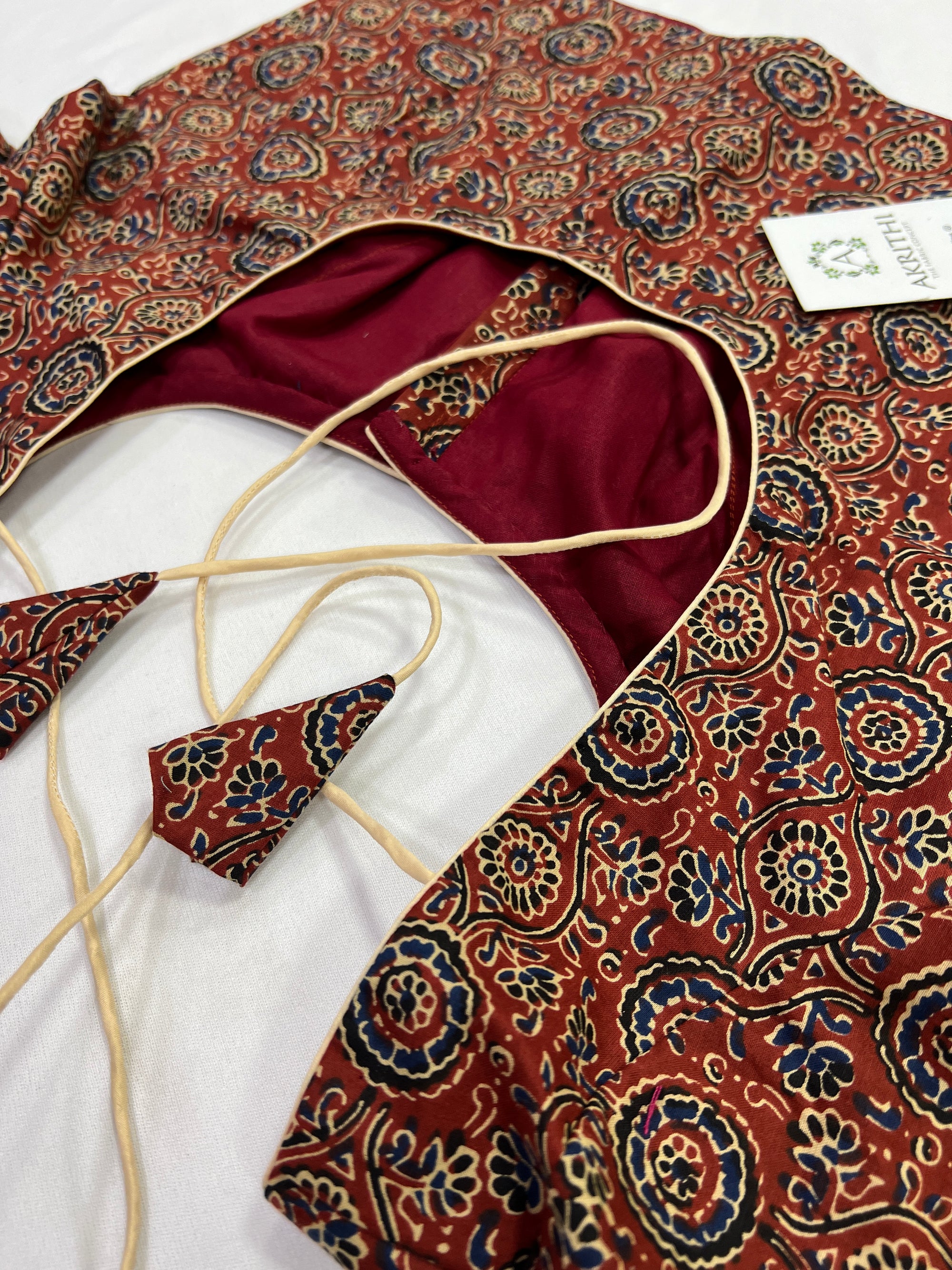 Cotton blouse with lining
