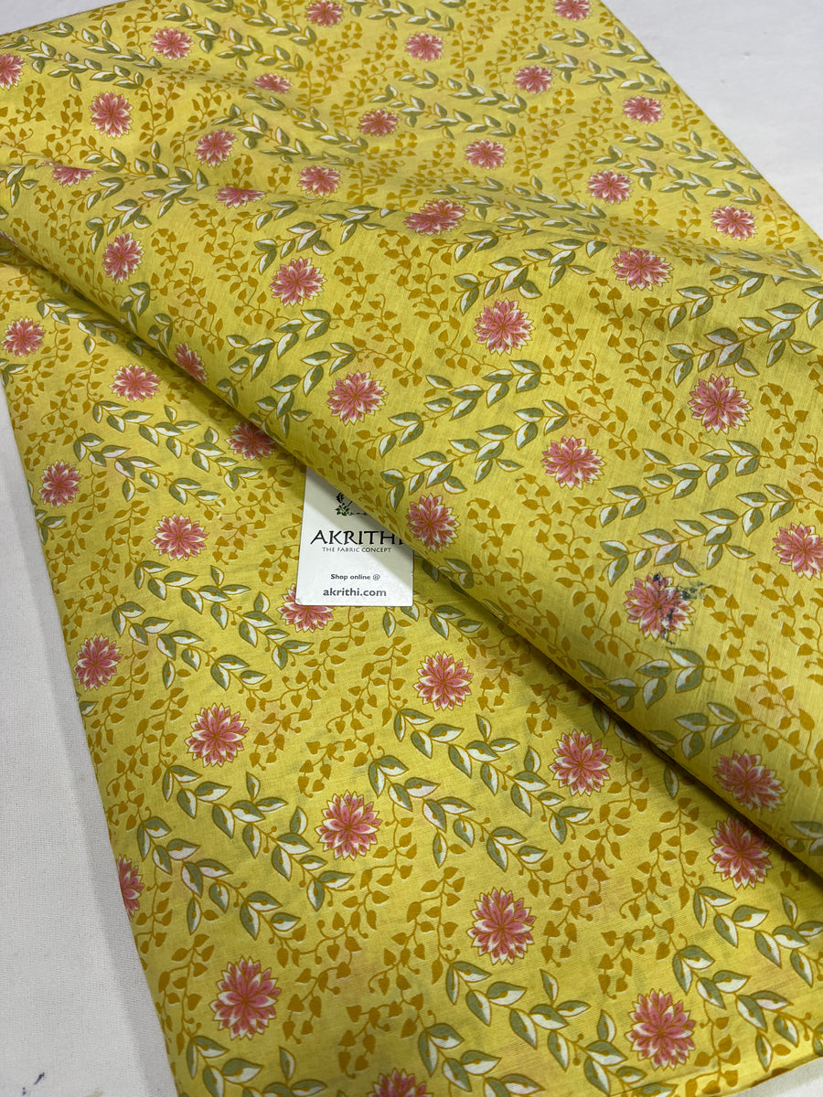 Printed pure cotton fabric