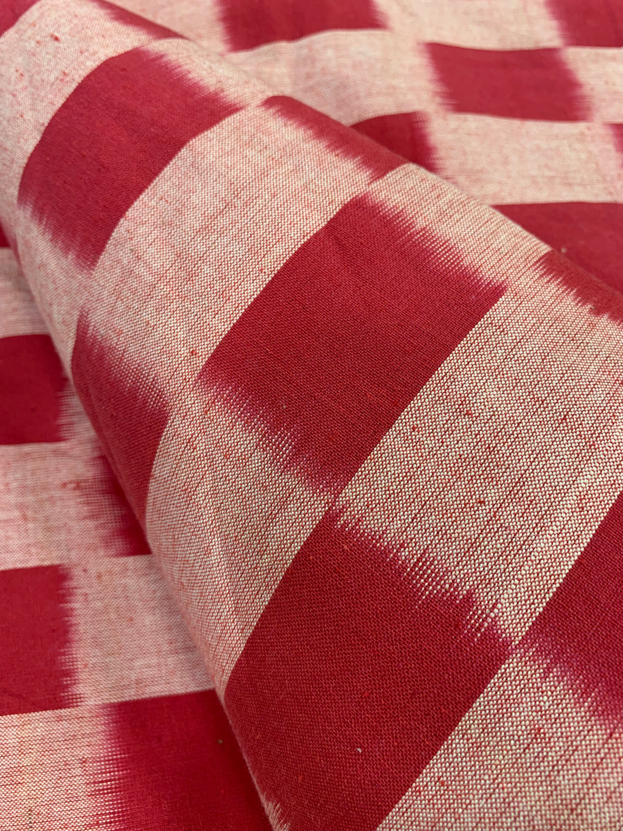 Handloom Ikat pure cotton fabric