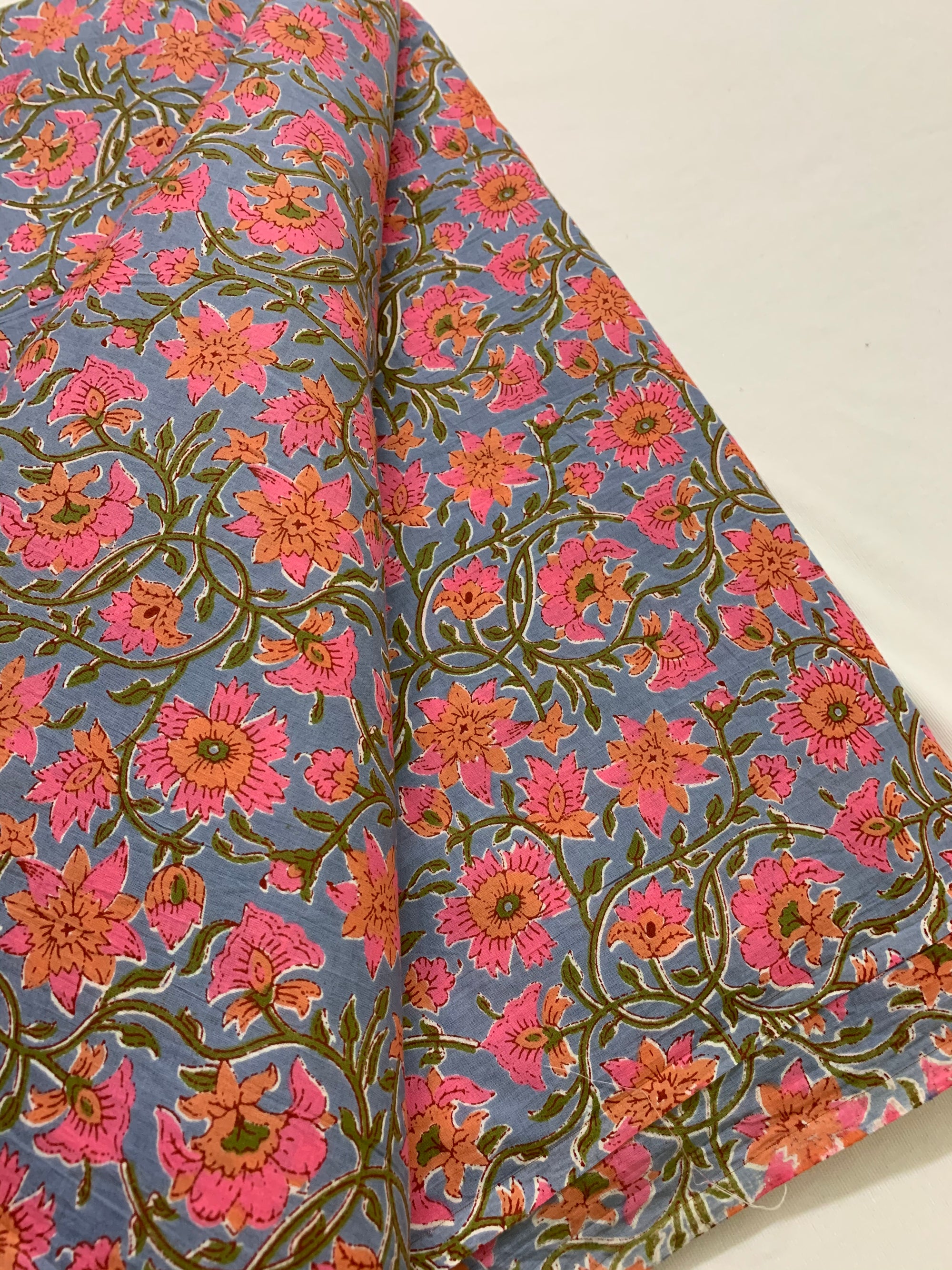 Printed pure cotton fabric