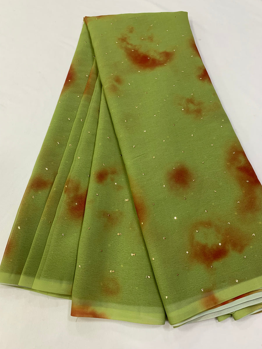 Shibori Printed georgette fabric