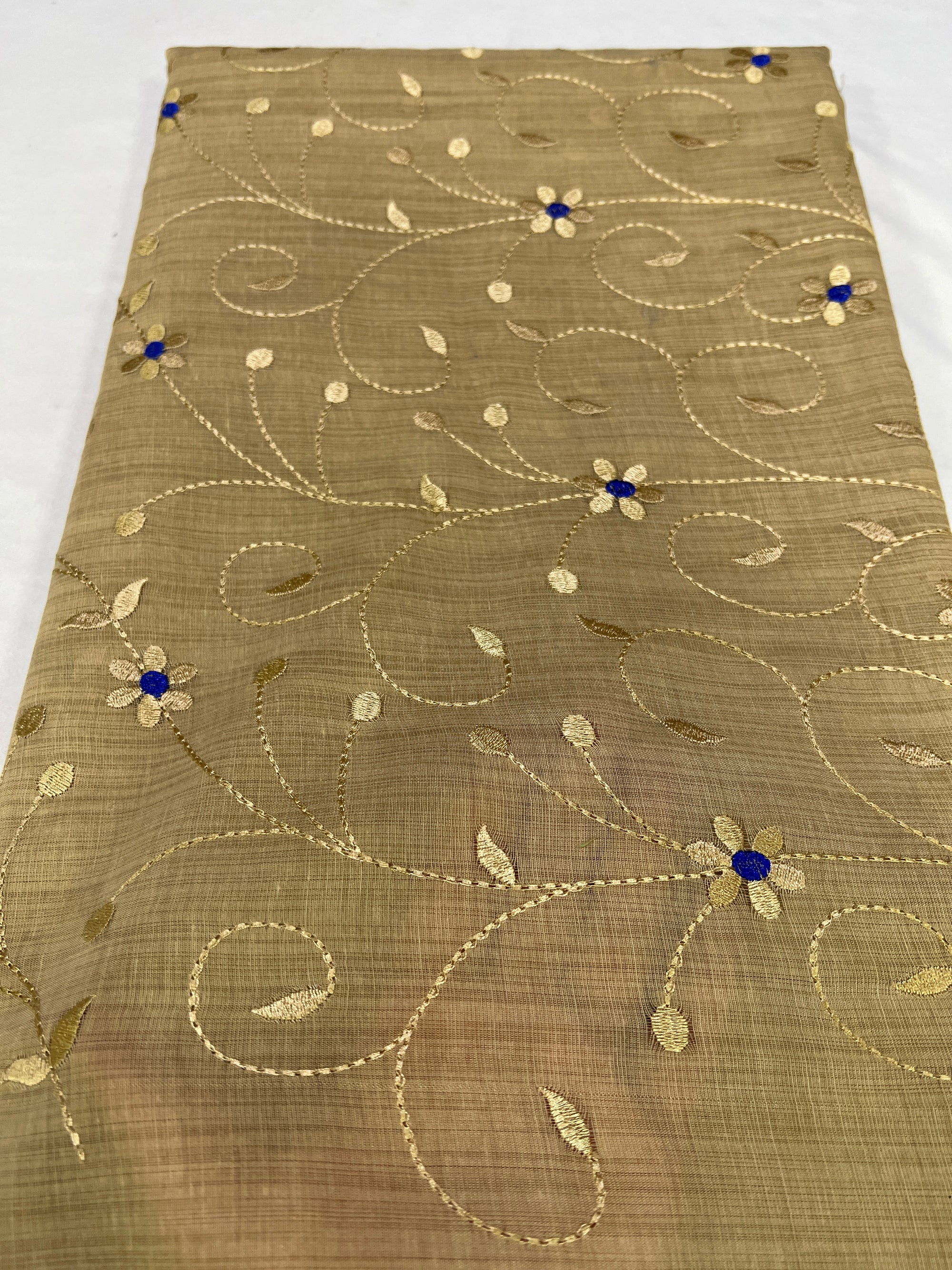 Pure Cotton embroidered fabric