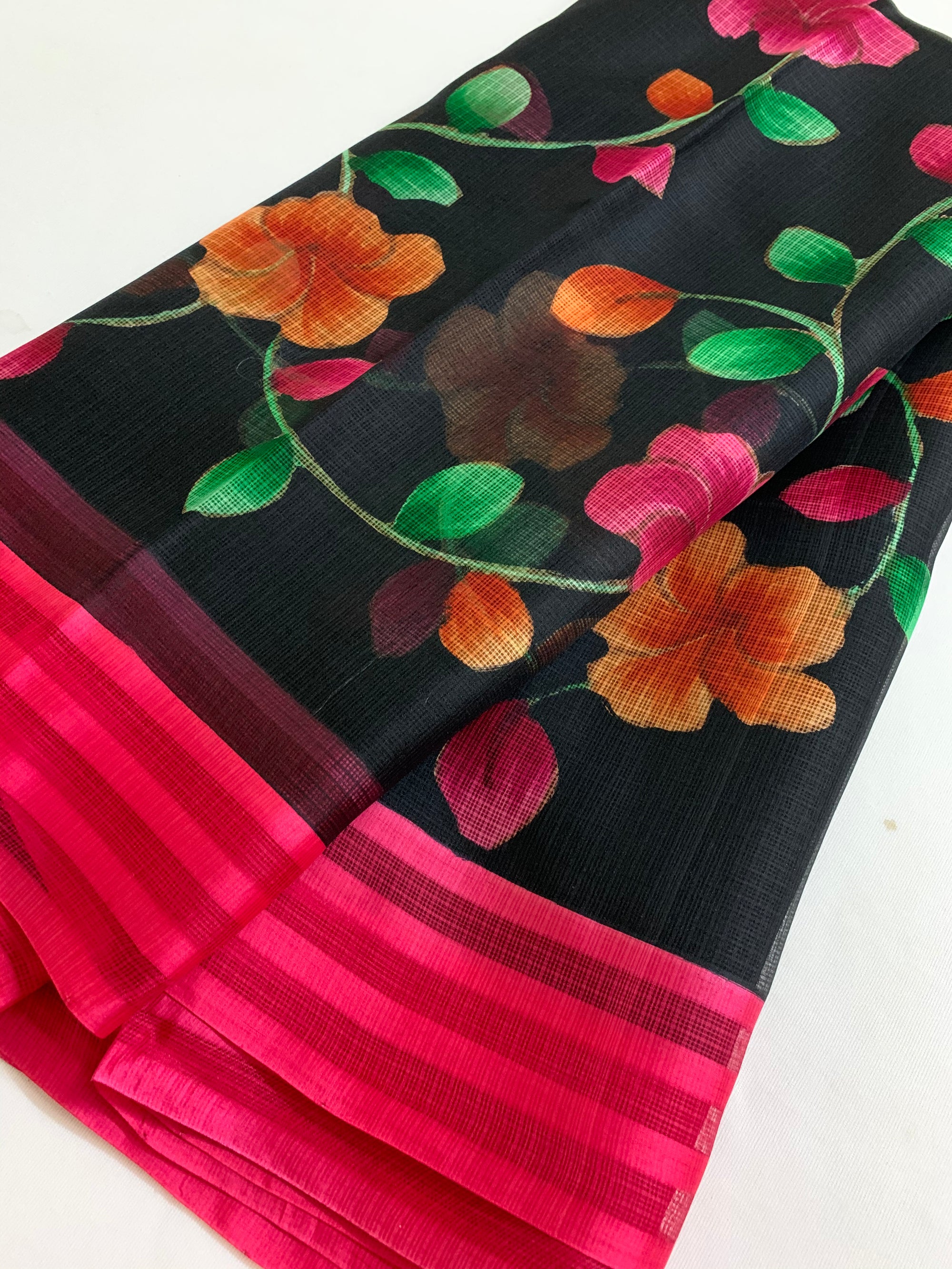 Pure kota silk hand painted saree