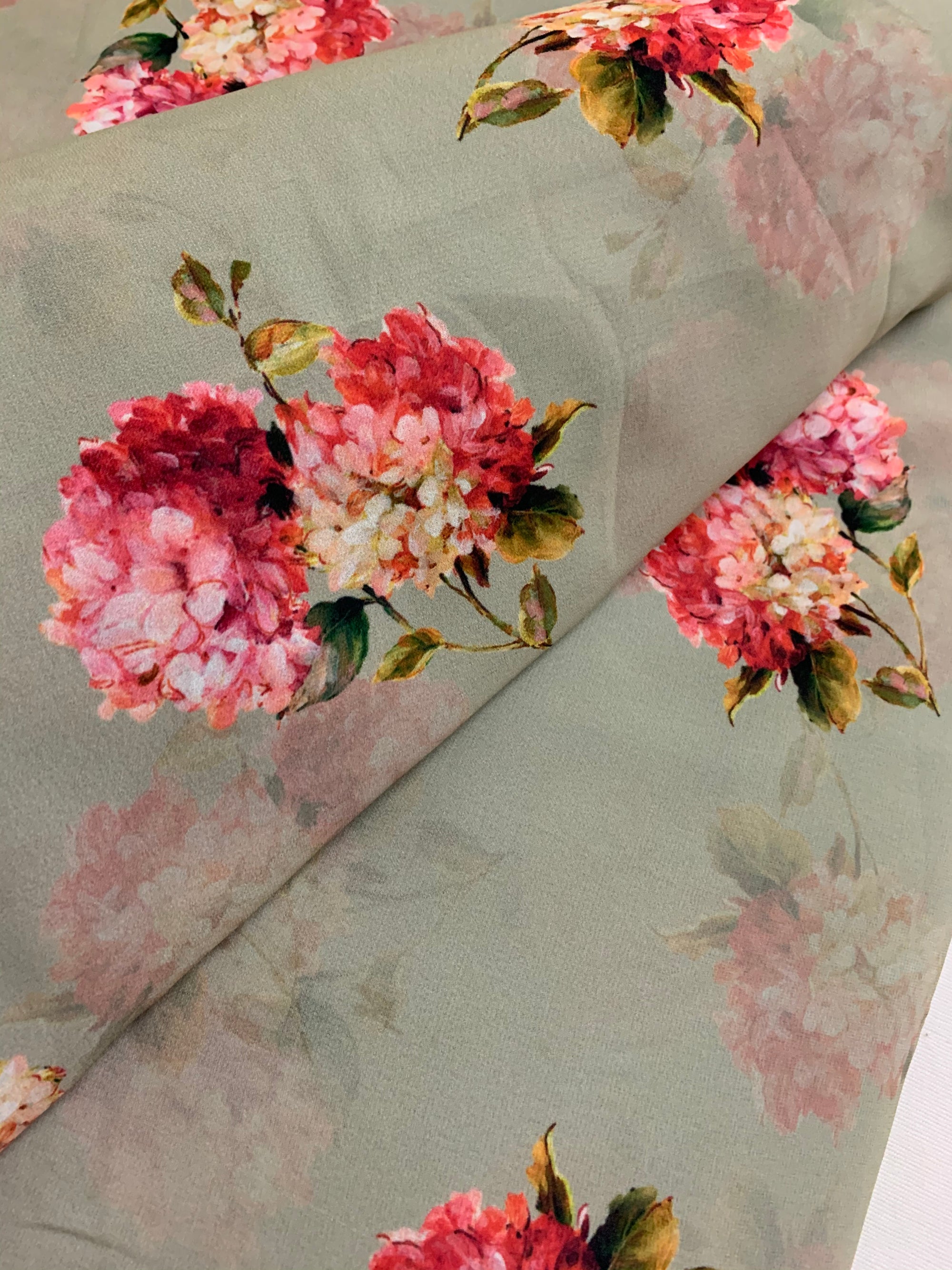 Digital floral Printed georgette fabric