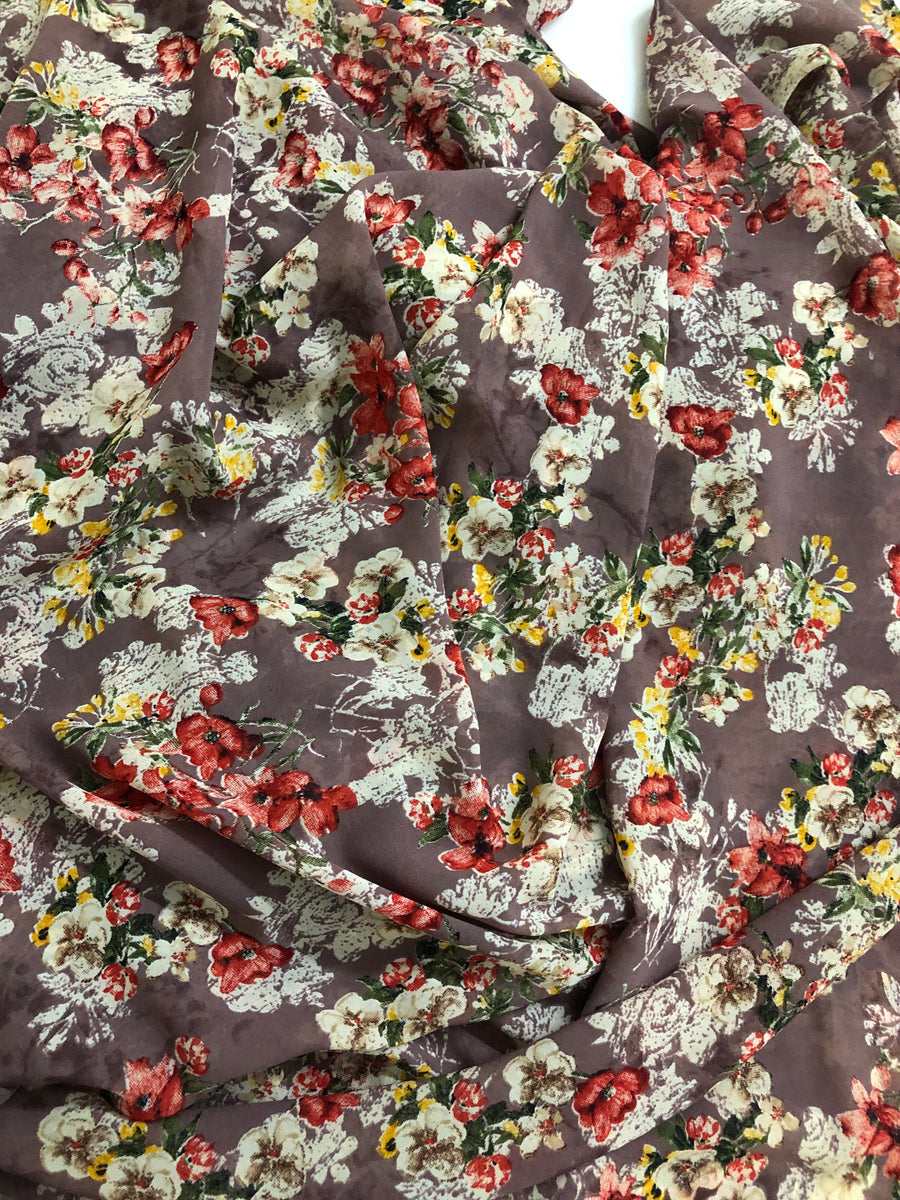 Printed georgette fabric