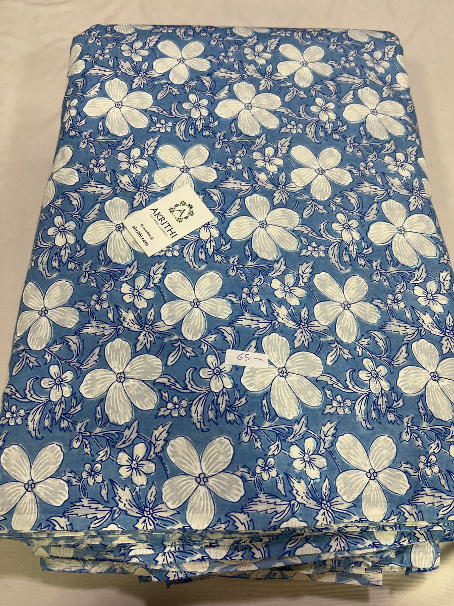 Printed pure cotton fabric