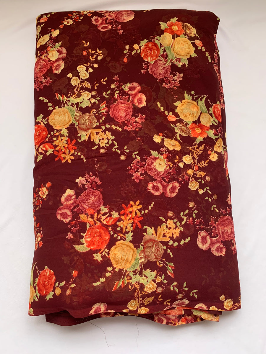 Printed georgette fabric