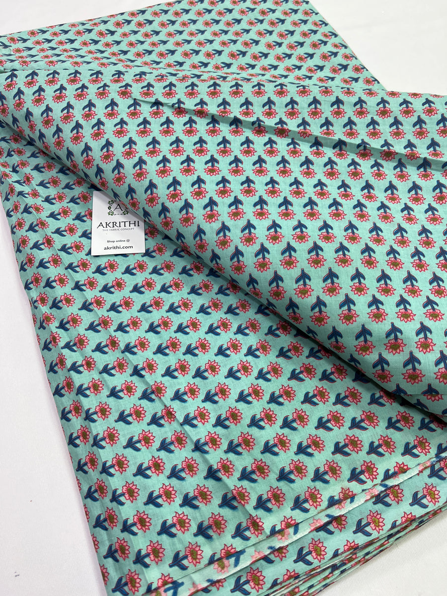 Printed pure cotton fabric