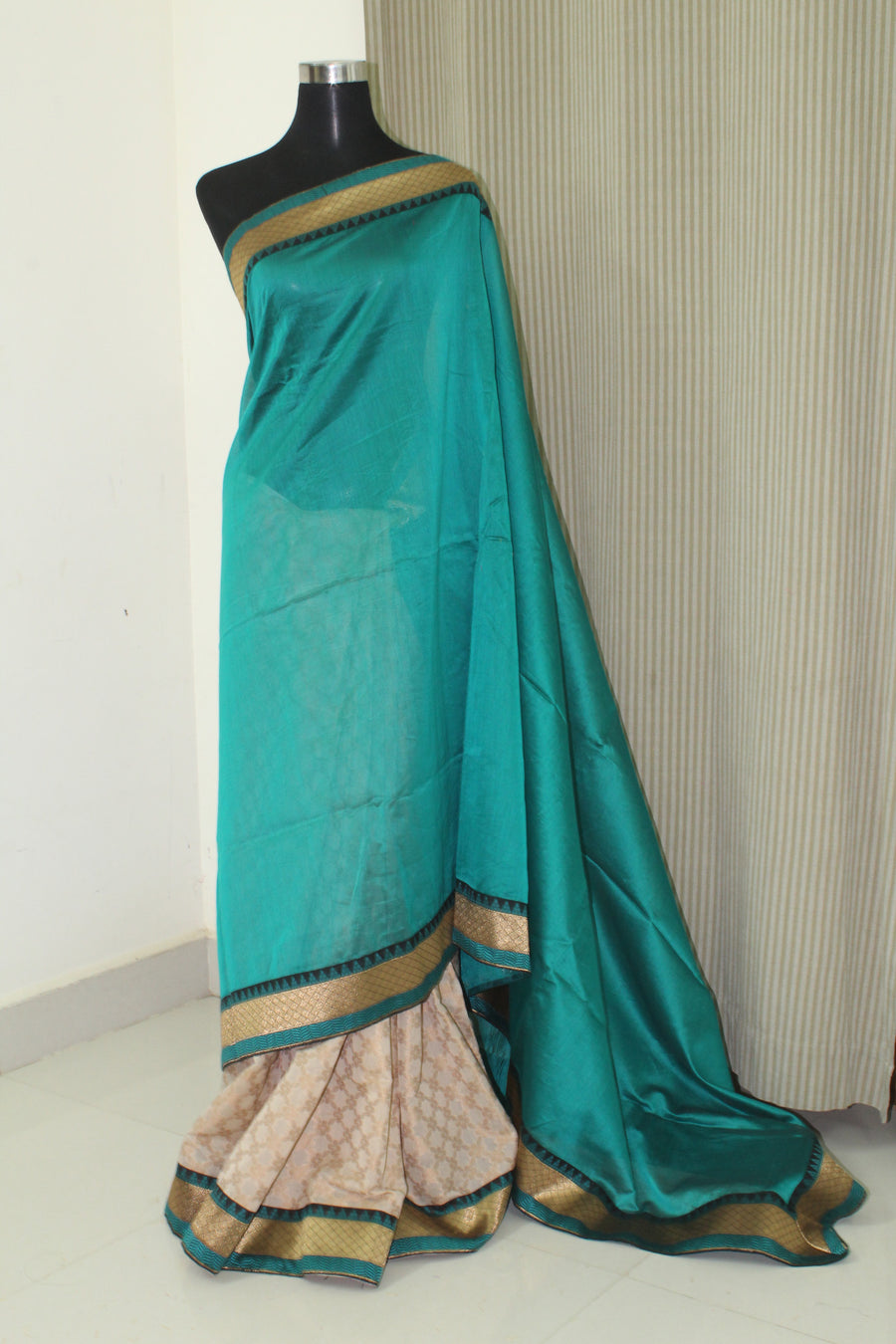 Pure chanderi silk saree with blouse