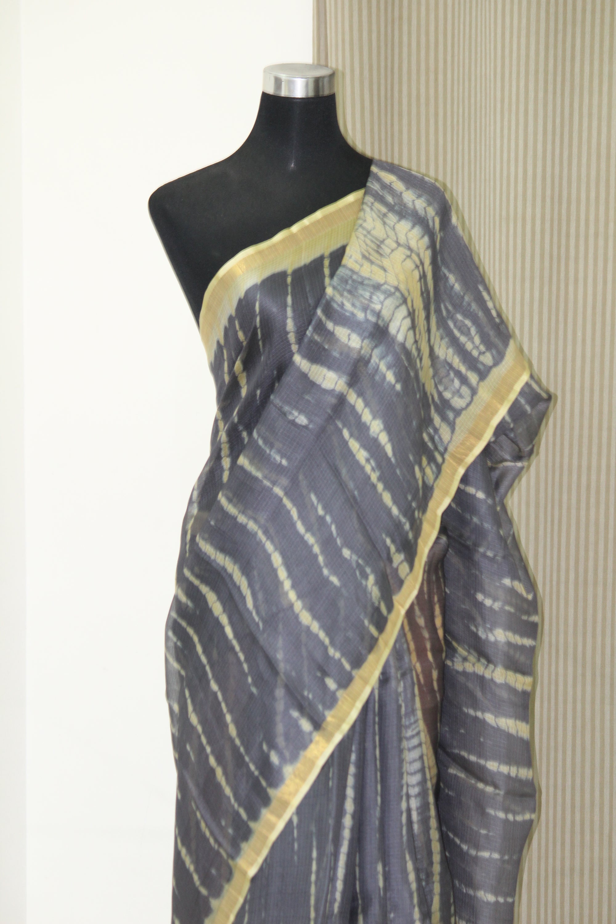 Tie and dye pure kota silk saree