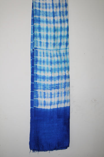 Shibori pure raw silk kurta fabric