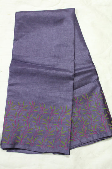 BLOCK PRINTED PURE TUSSAR SILK SAREE