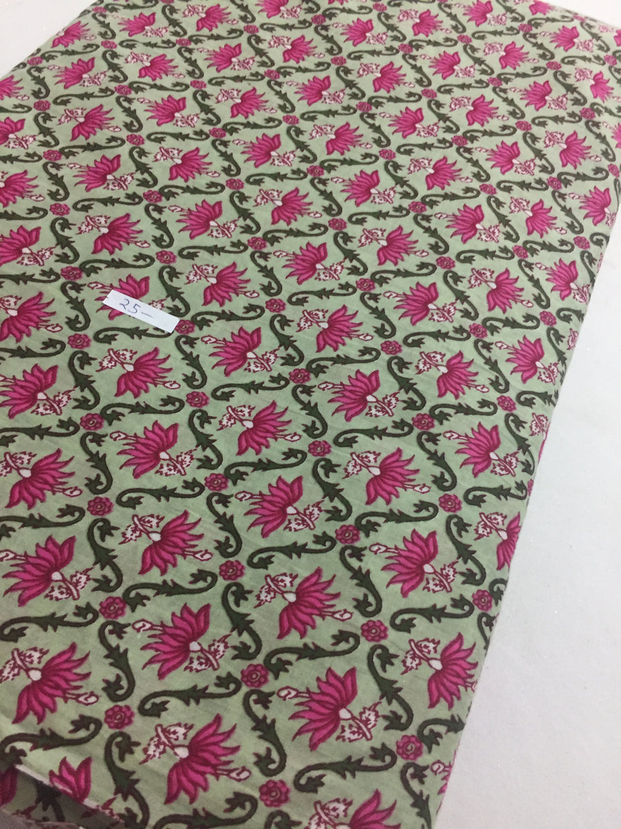 Printed cotton fabric