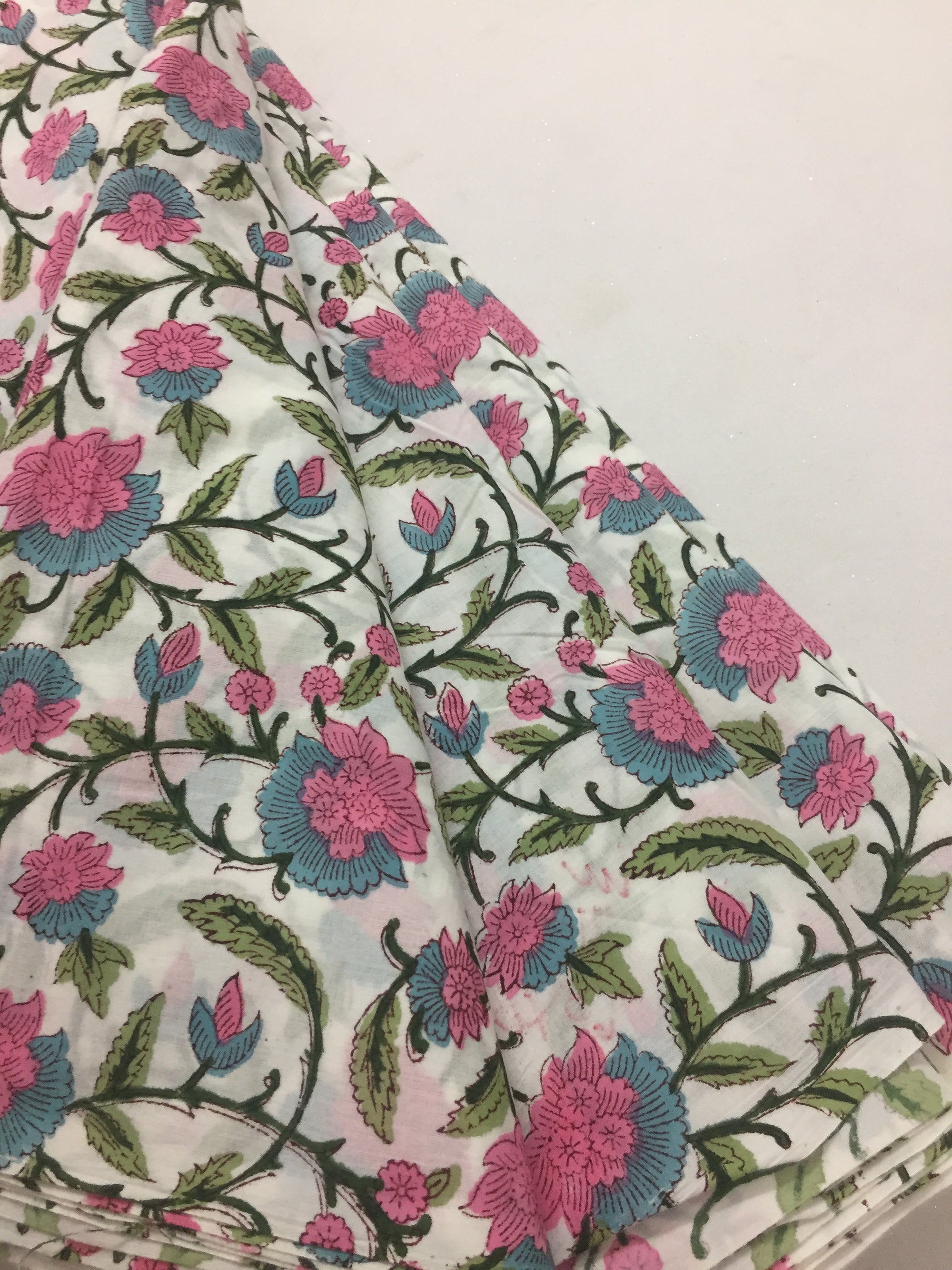 Printed mul cotton fabric 1.5 metres cut