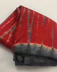 Shibori tie and dye pure raw silk kurta