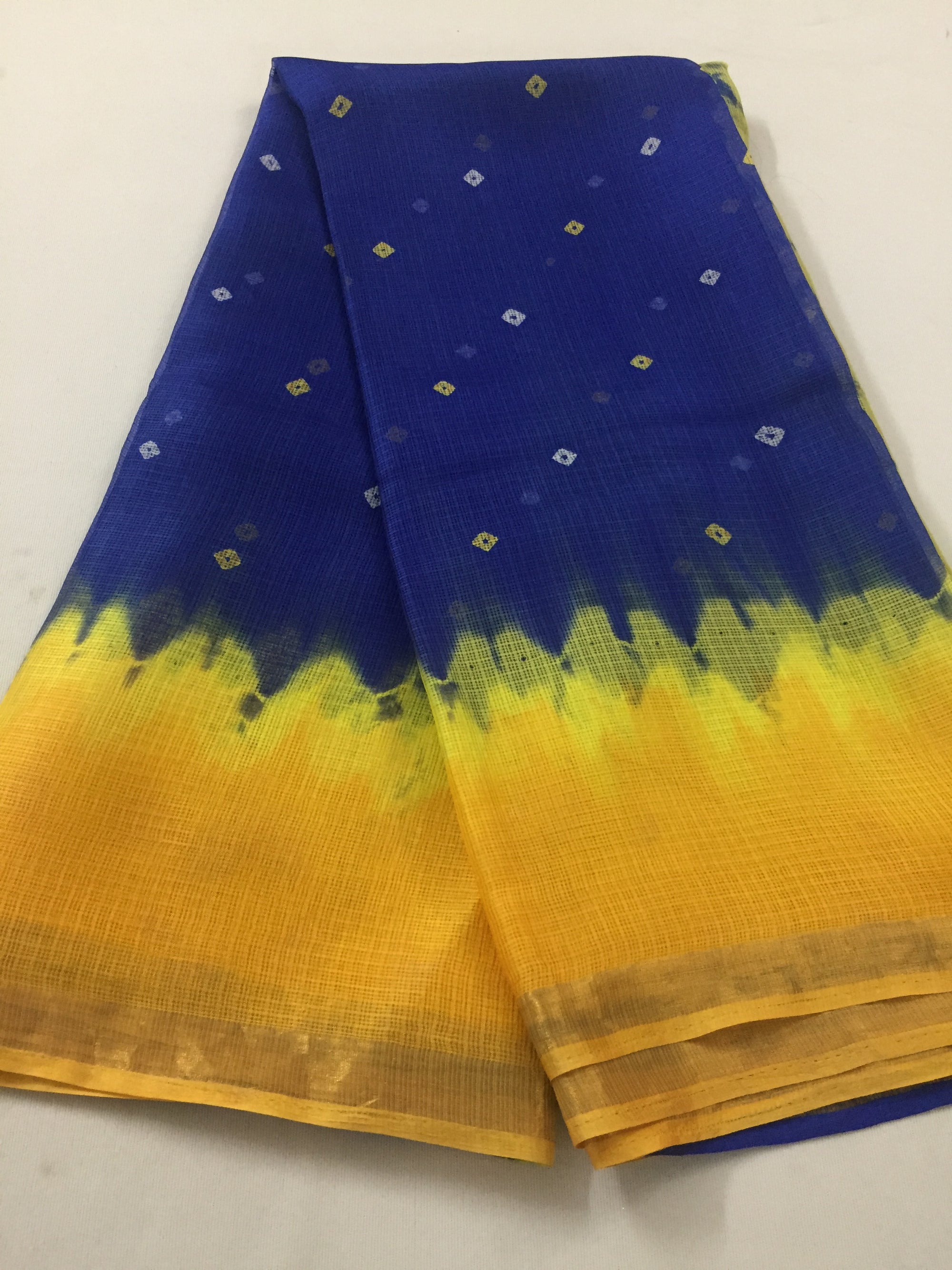 Tie and dye Bandhani pure kota silk saree