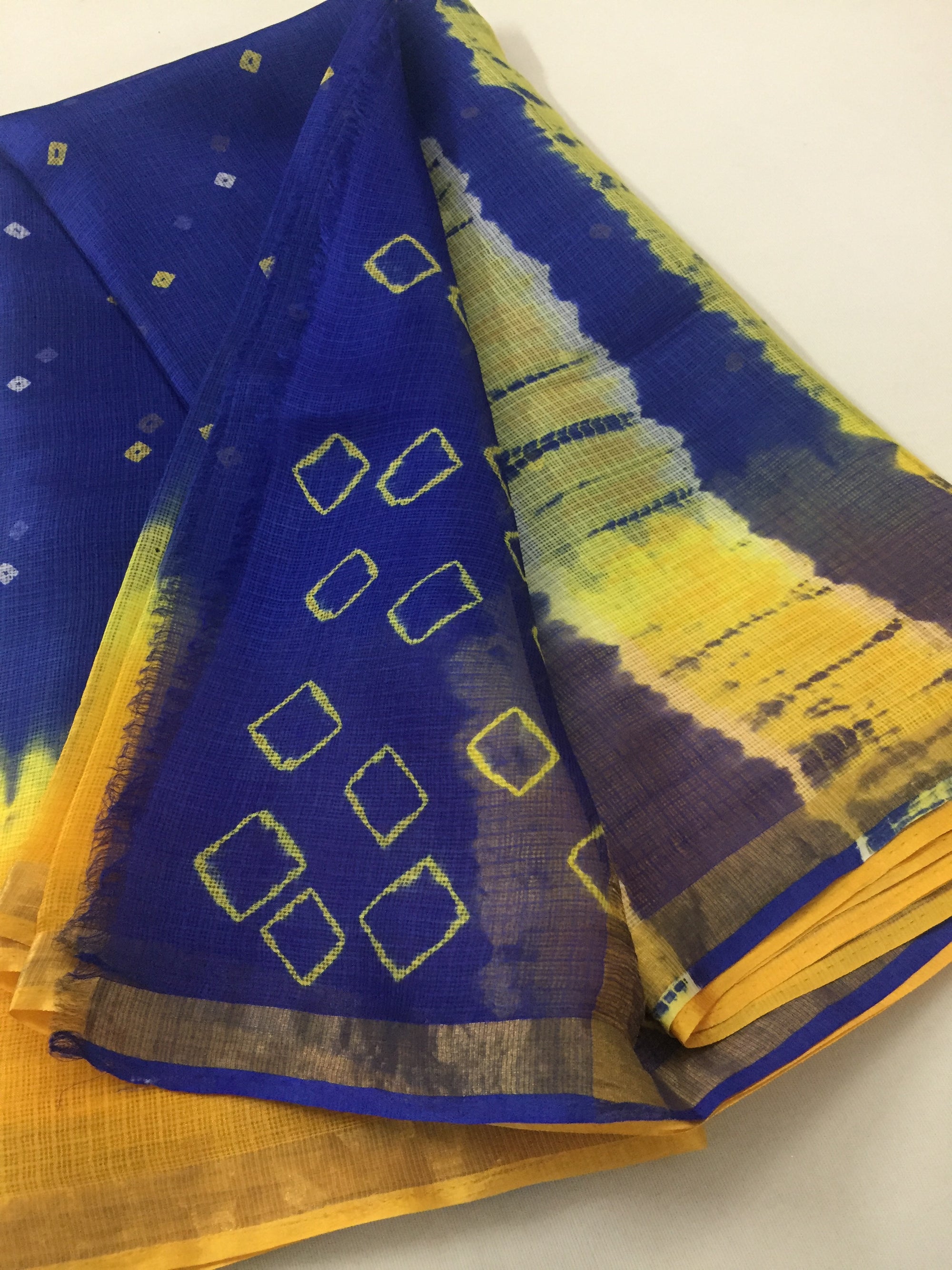 Tie and dye Bandhani pure kota silk saree