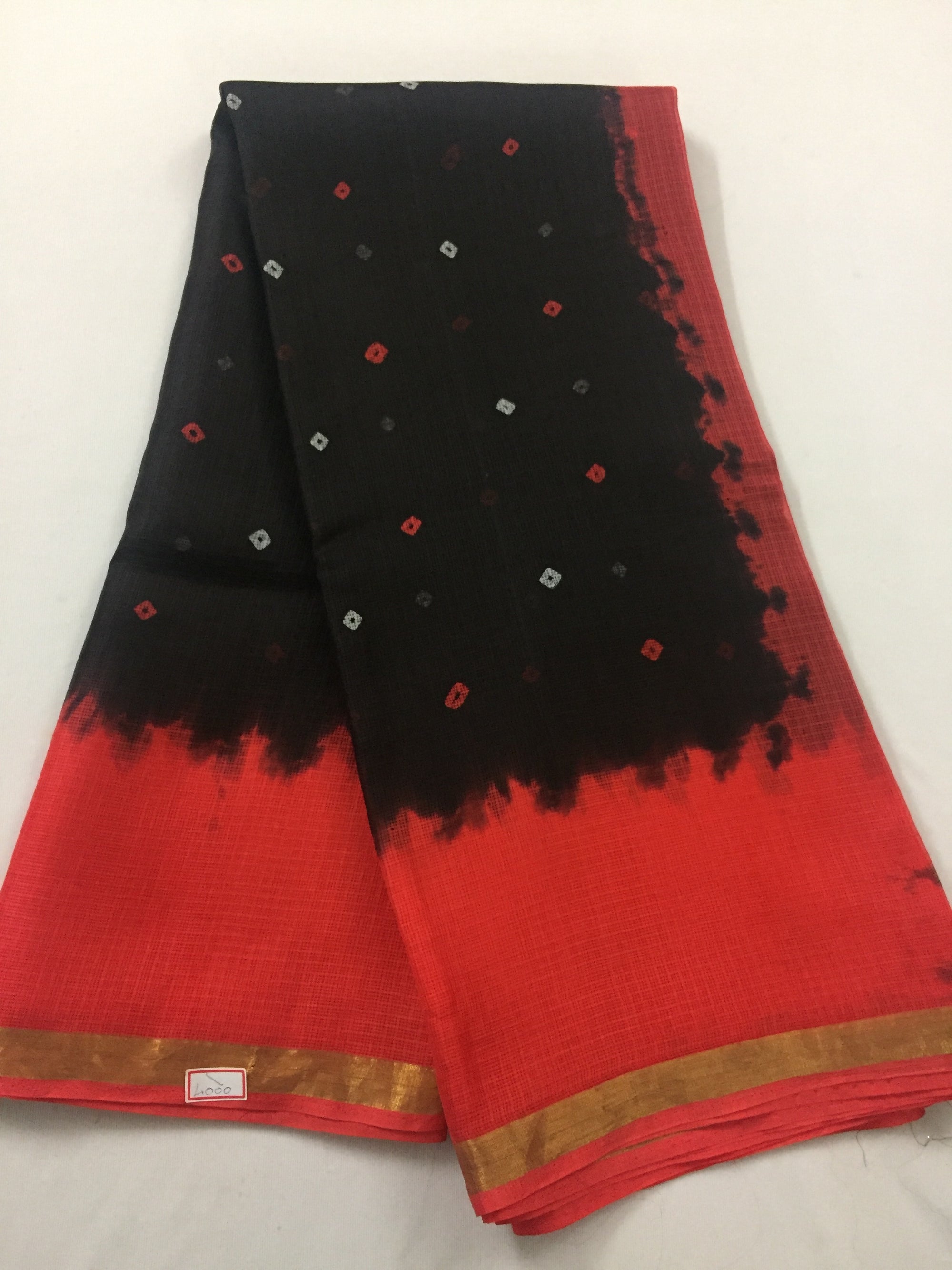 Tie and dye Bandhani pure kota silk saree