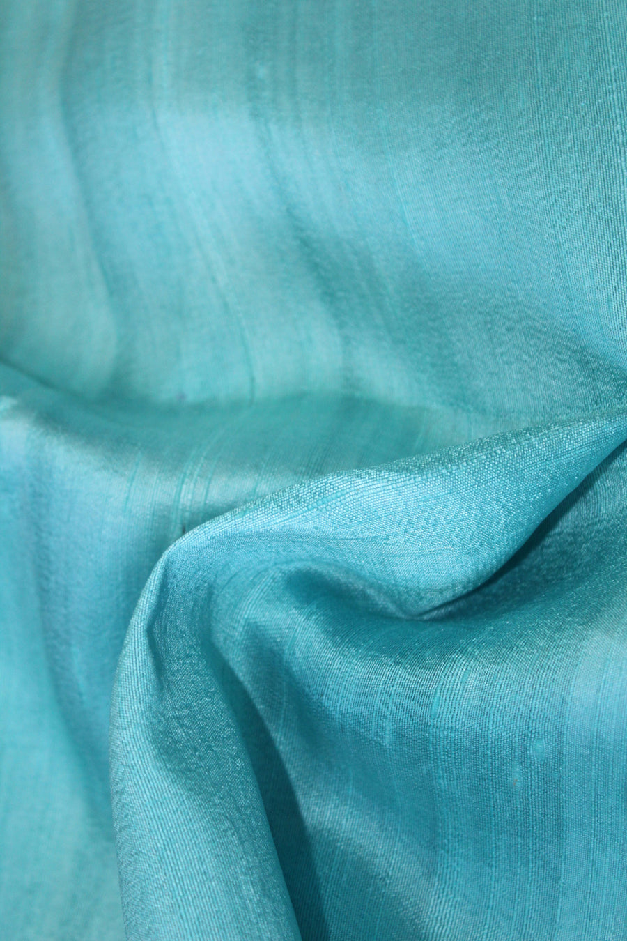 BLUE RAW SILK FABRIC