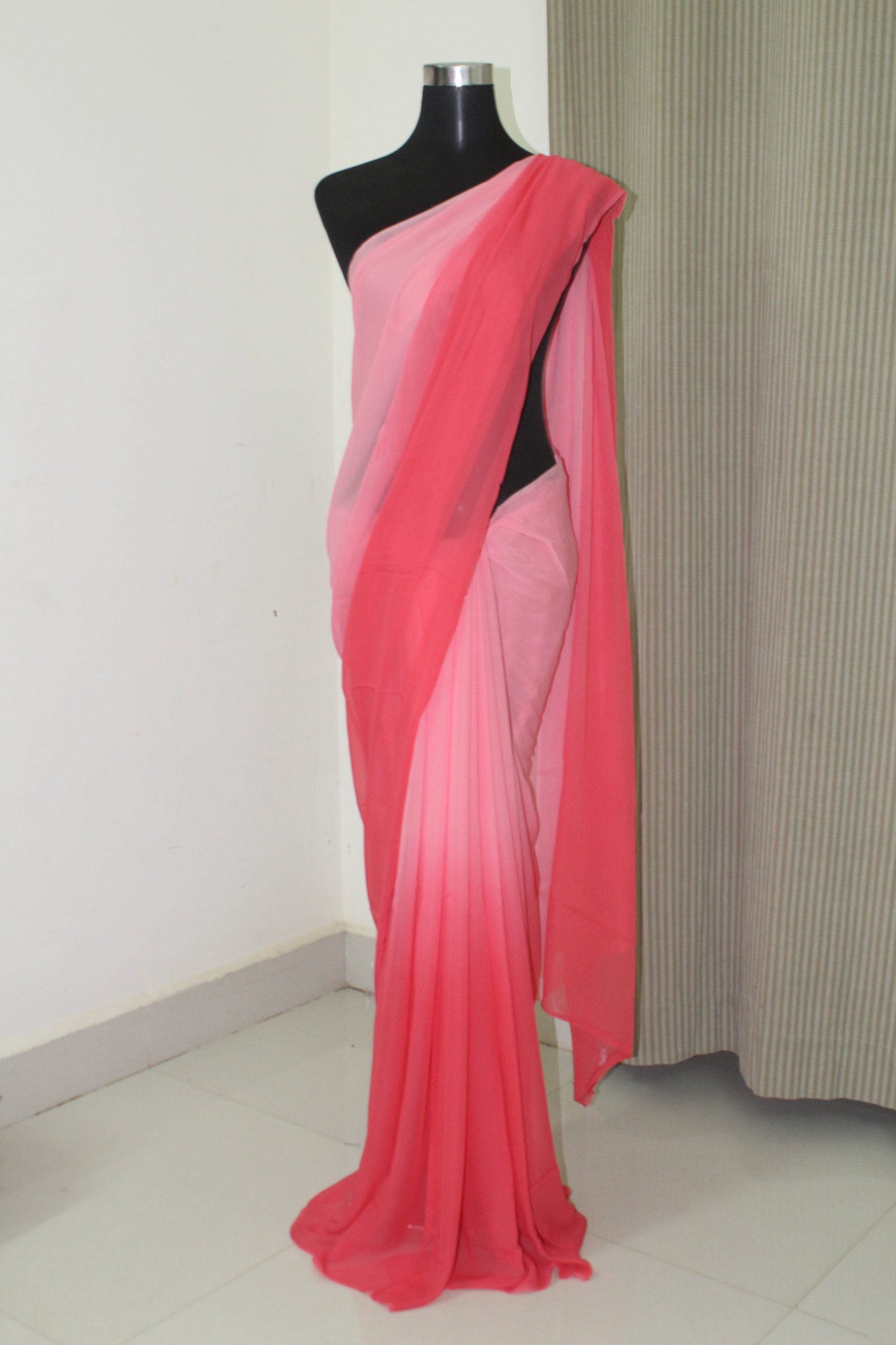 Shaded georgette saree