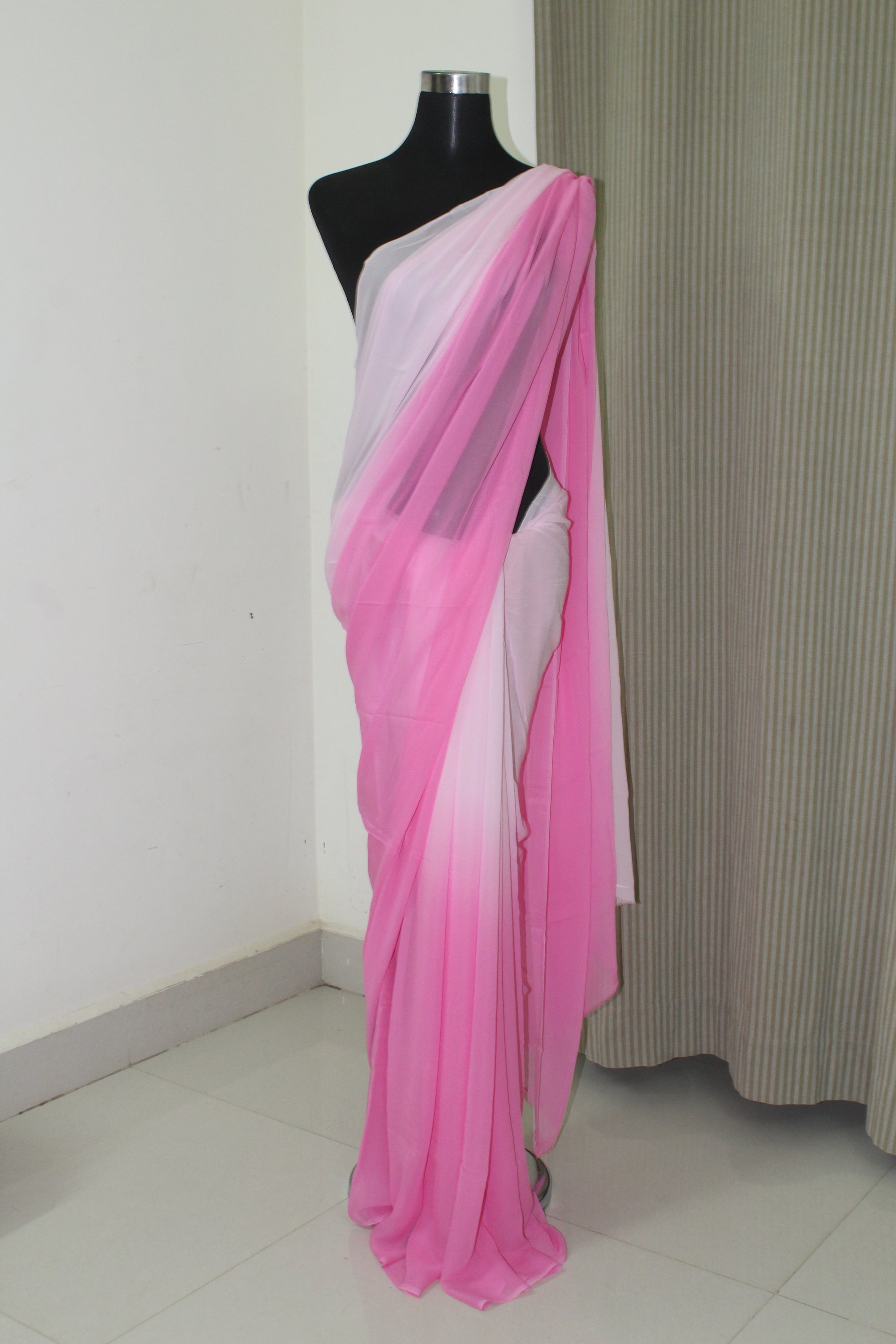 Shaded georgette saree