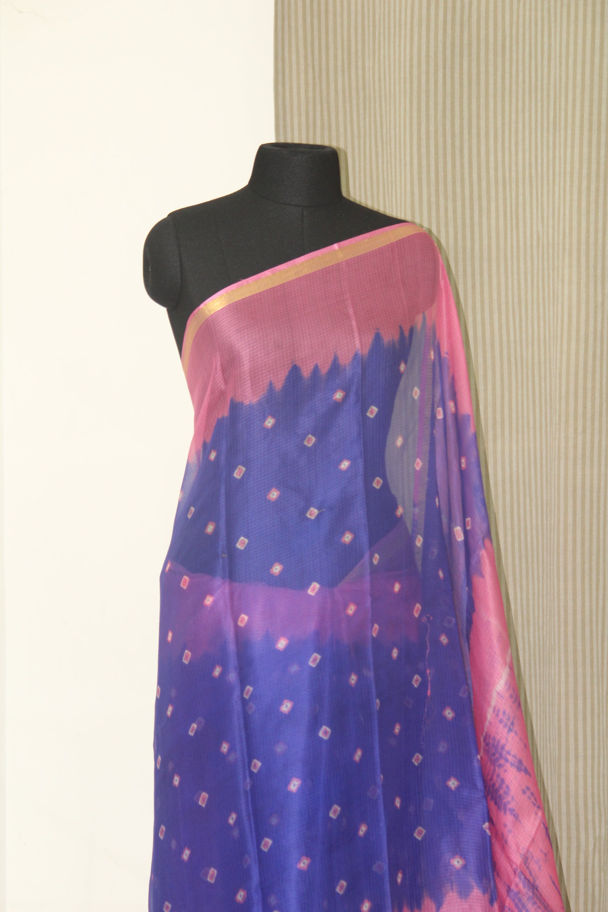 Tie and dye Bandhani pure kota silk saree