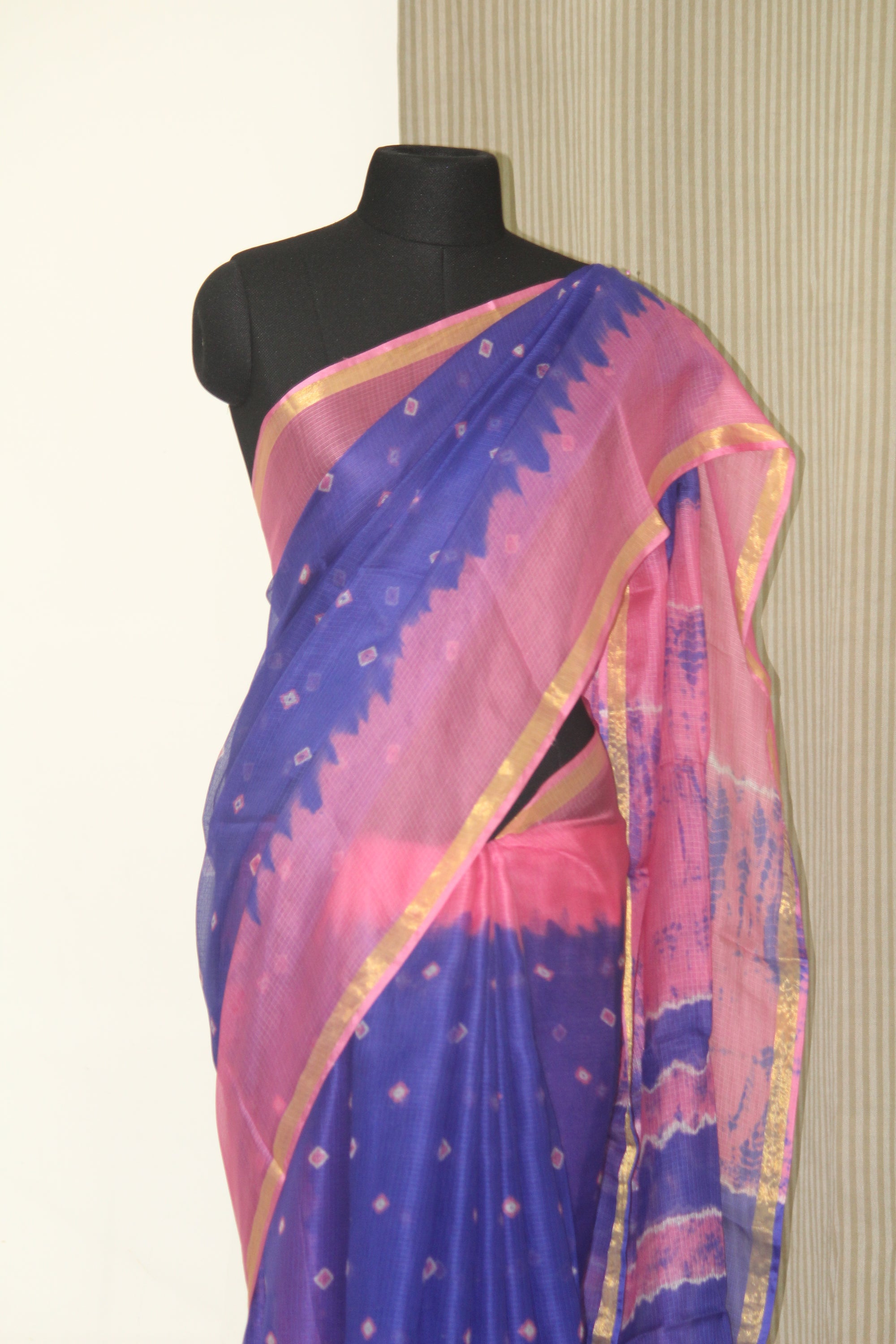 Tie and dye Bandhani pure kota silk saree