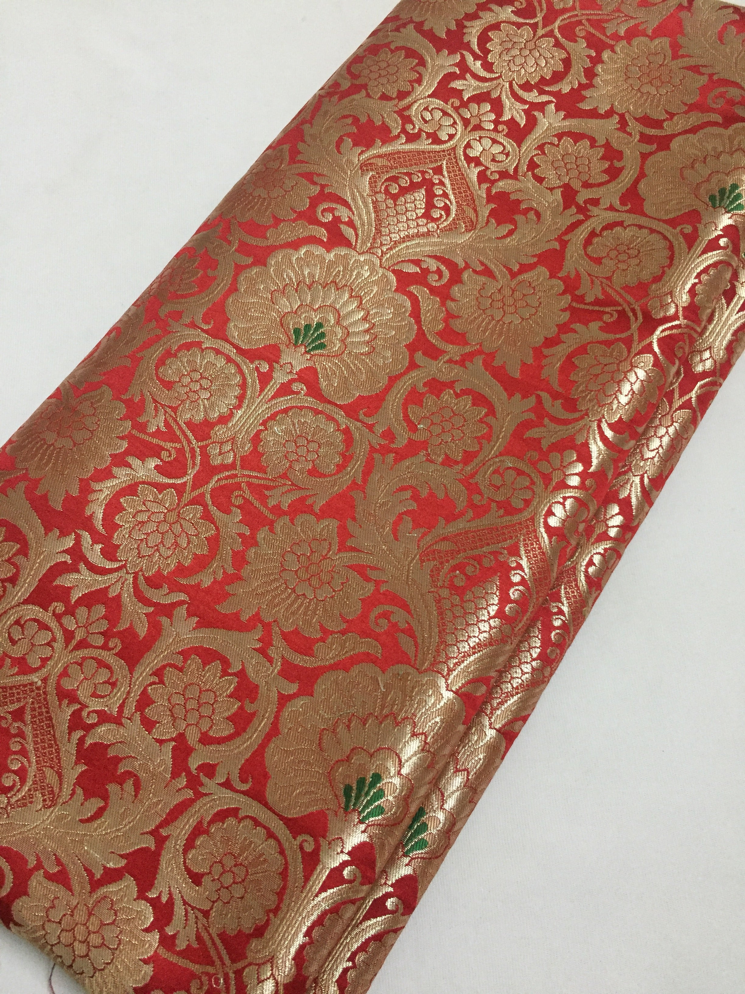 Buy Banarasi fabric online : Soft Banarasi brocade fabrics, Banarasi K ...