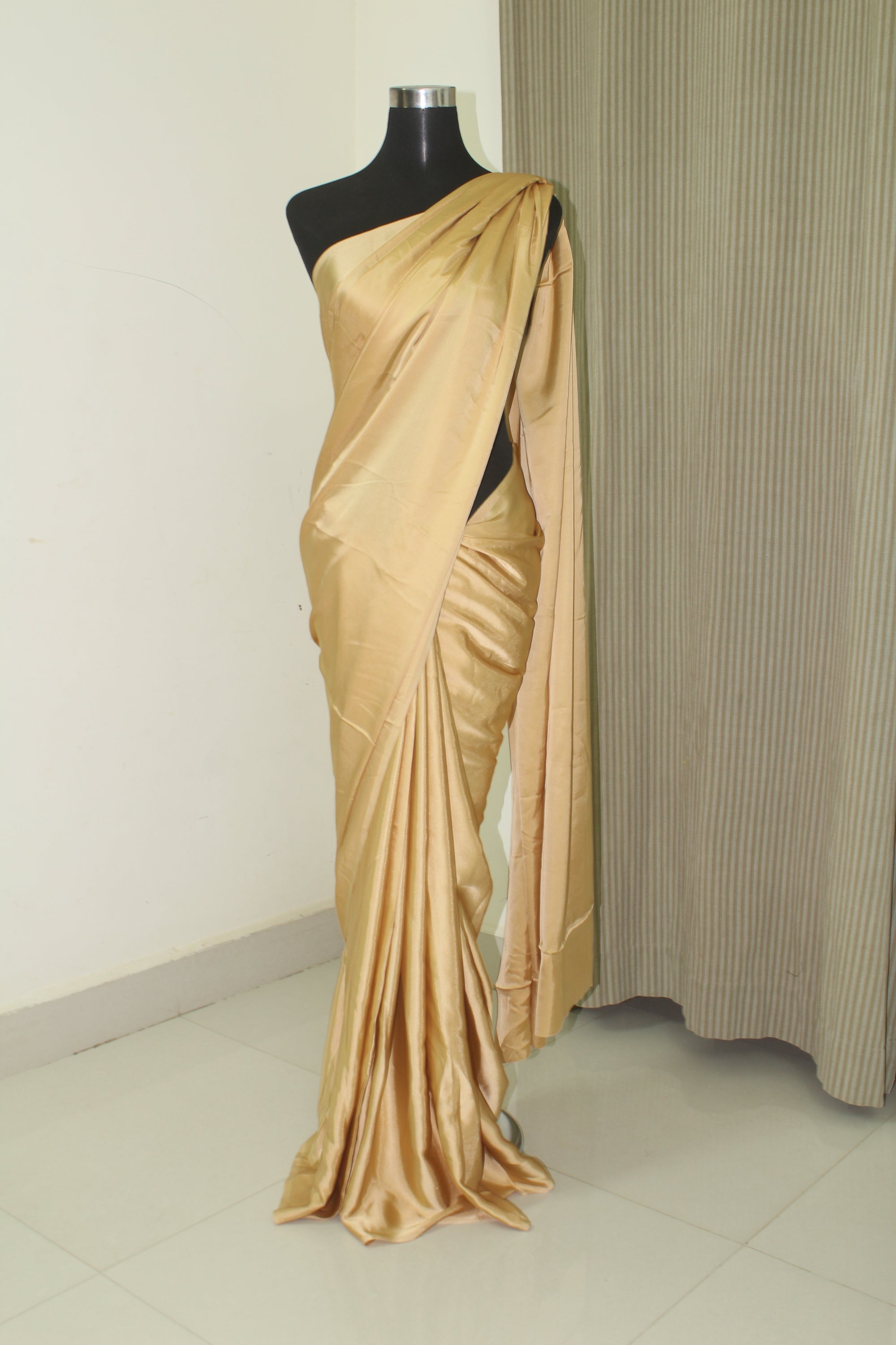 Satin georgette saree