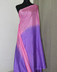 Pure soft silk cross dyed saree