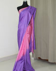 Pure soft silk cross dyed saree