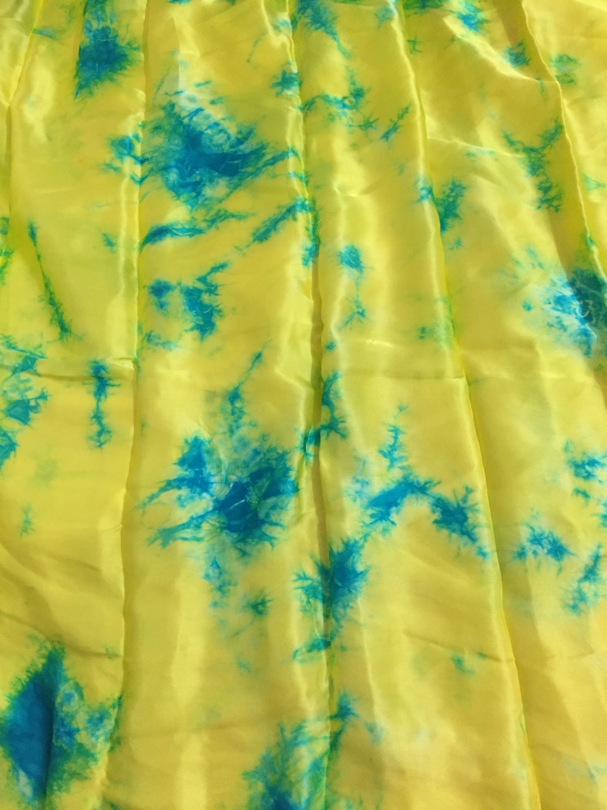 Shibori pure silk Satin fabric