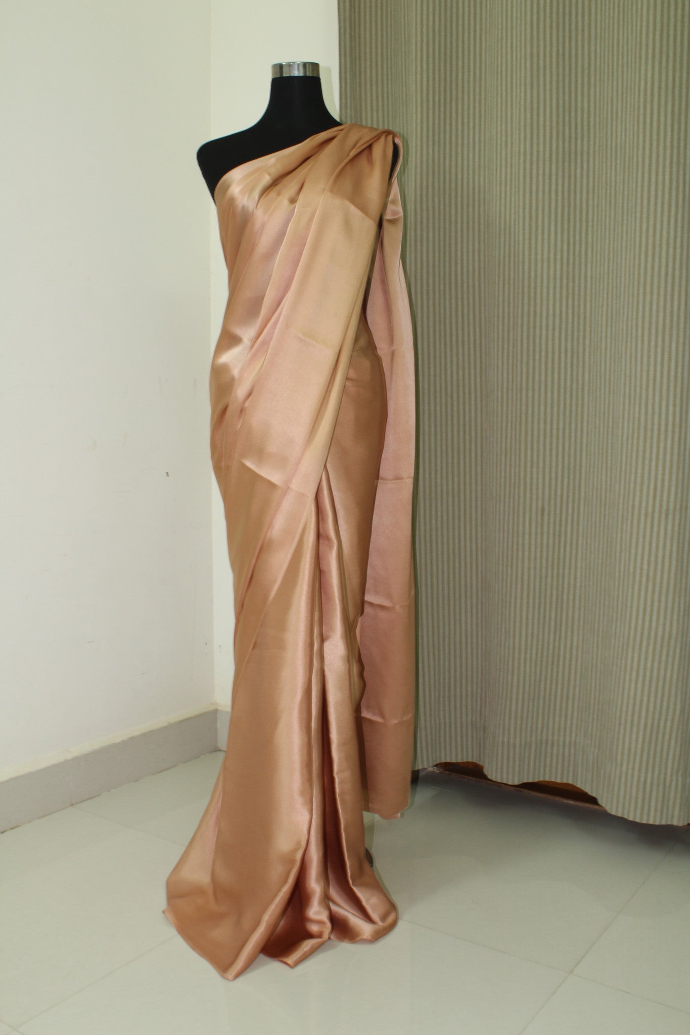 Pure silk satin saree