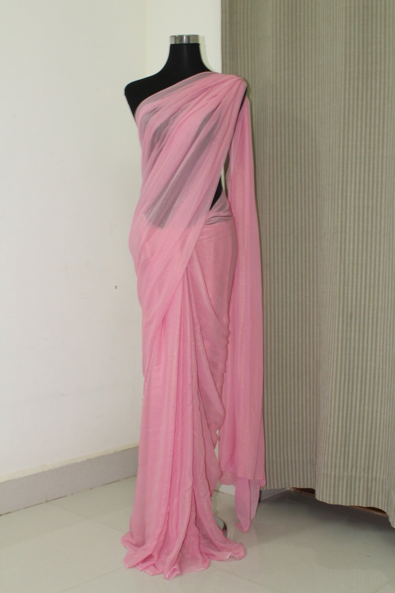 shimmer georgette saree