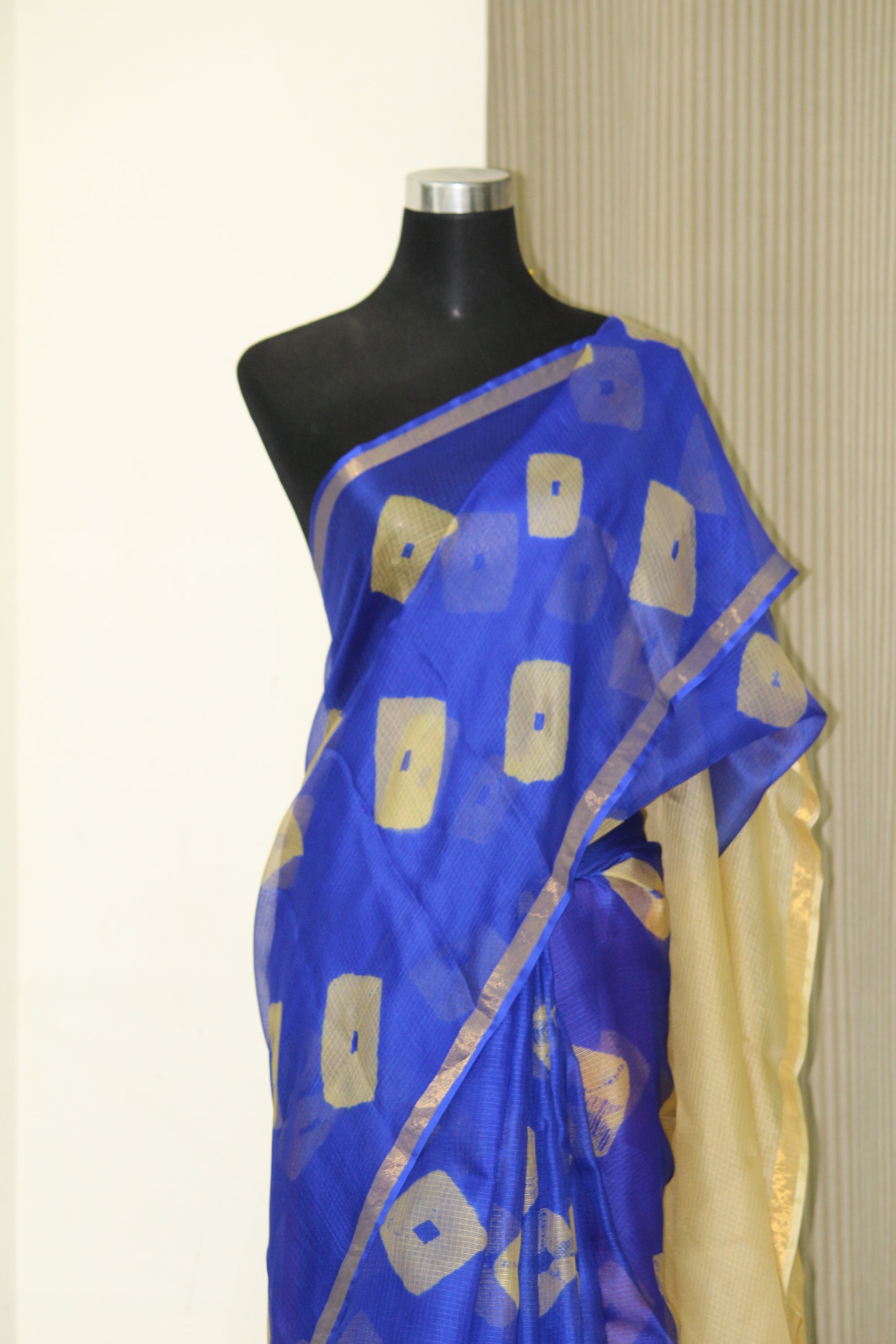 Tie and dye pure kota silk saree