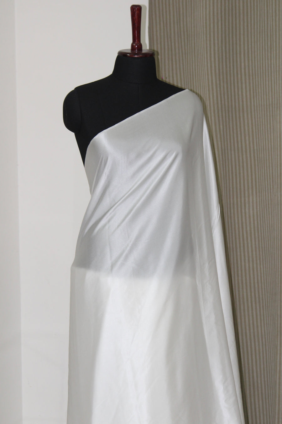 Dyeable pure silk satin saree customise