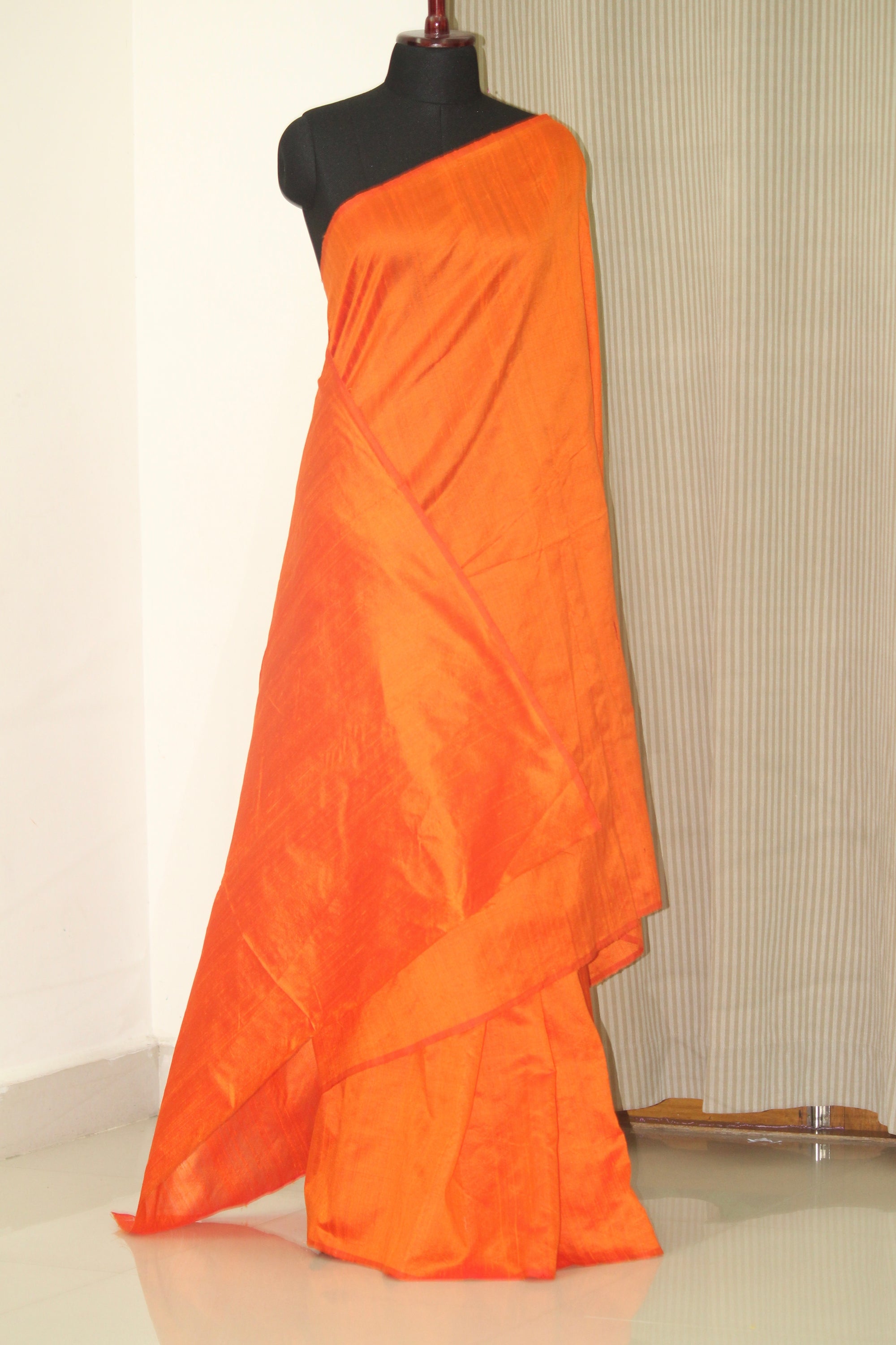 Dupion pure raw silk saree