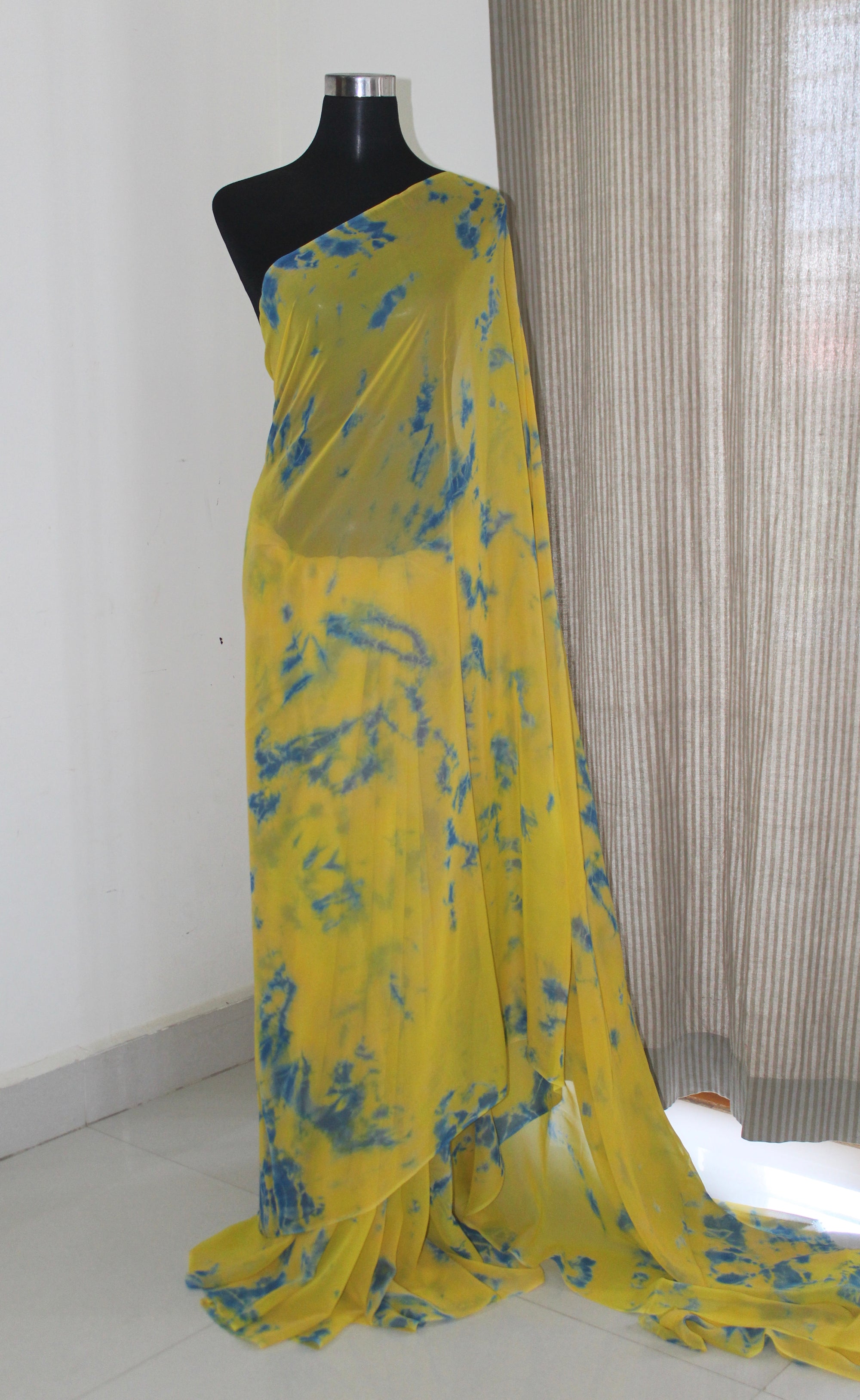 Shibori Georgette saree