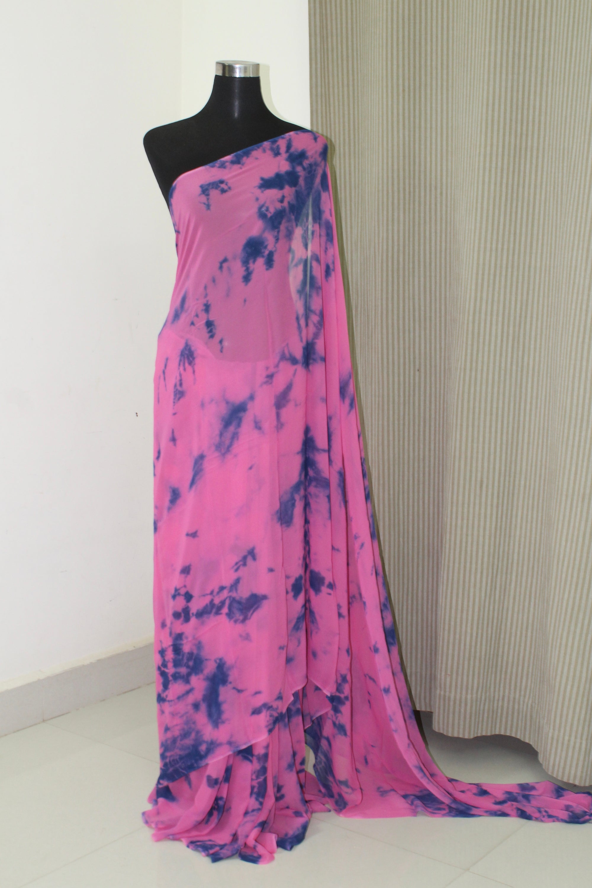 Shibori Georgette saree