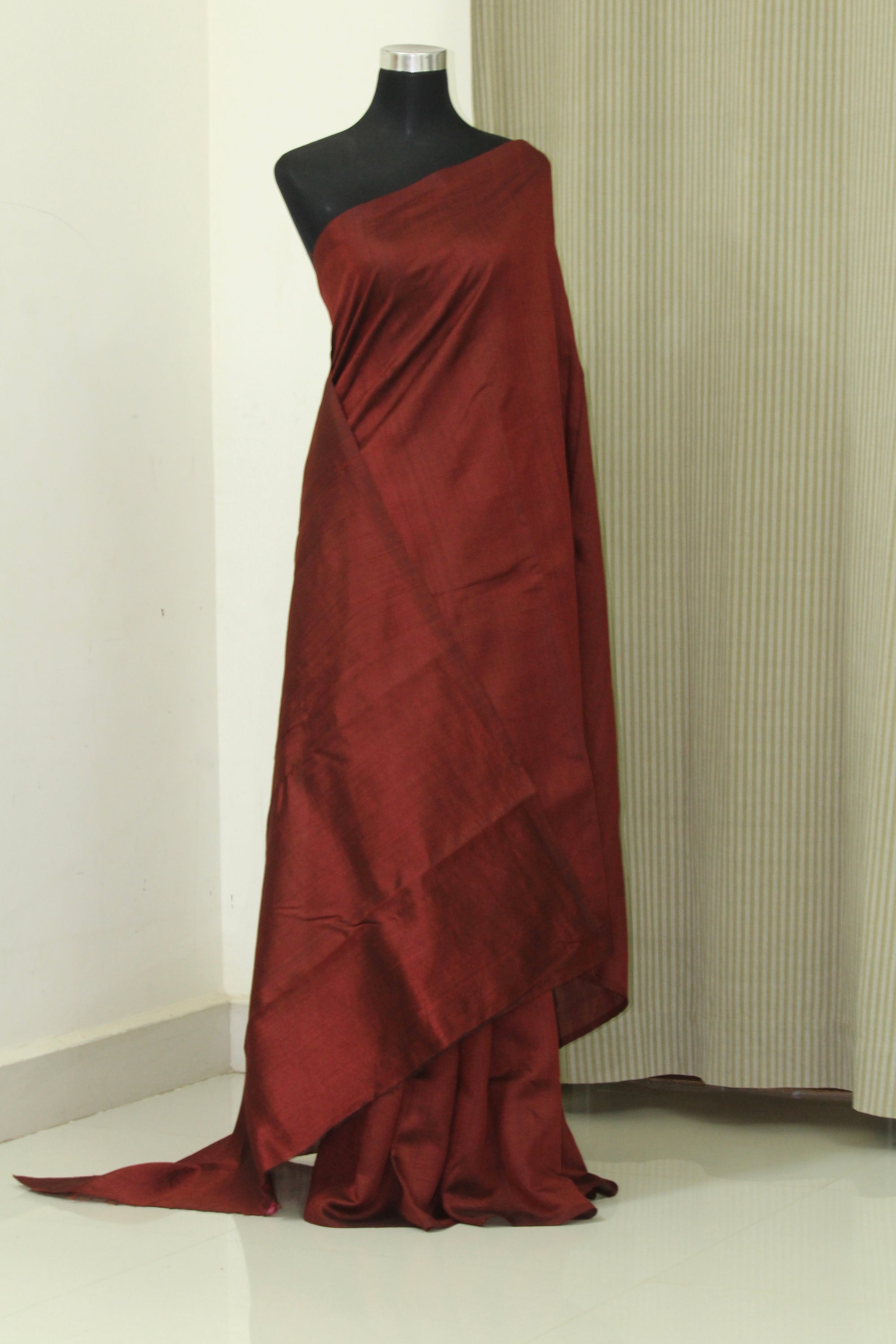 Pure Dupion silk saree , pure raw silk saree, maroon saree, maroon raw silk saree, pure silk saree online